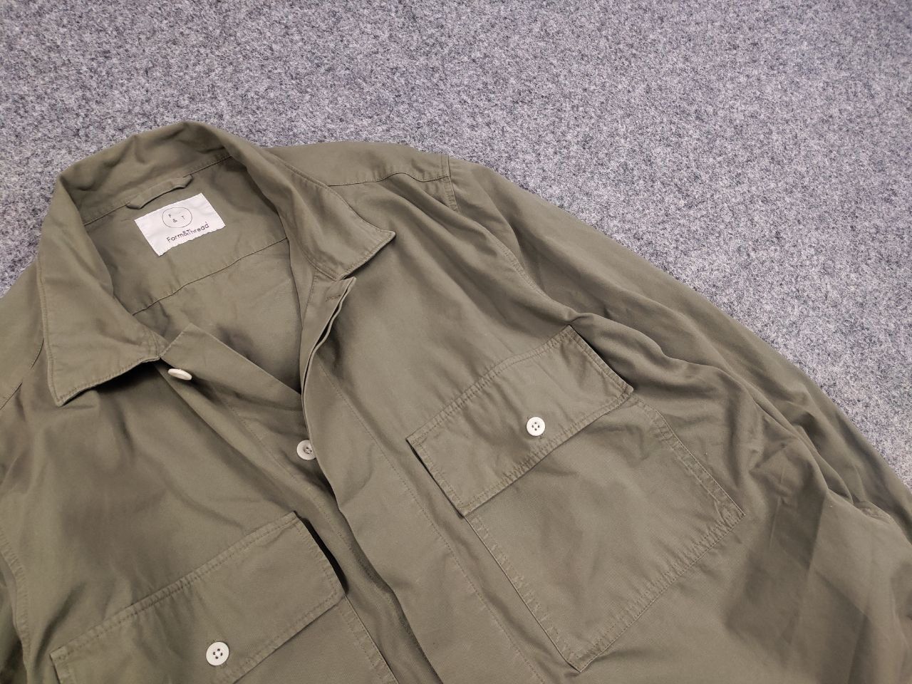 Japanese Brand Form & Thread Mens Overshirt Light Pocket Bottom Jacket Size US L / EU 52-54 / 3 - 11 Thumbnail