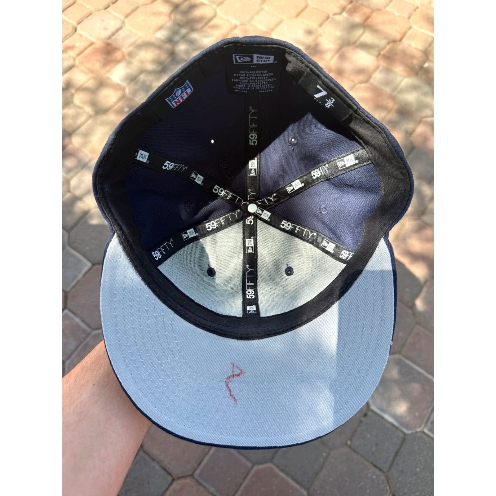 New Era New Era 59Fifty NFL Chicago Bears Fitted Hat Cap 7 3/8 Blue Mens Cap NFL Bears Fitted Mens 7 3/8 Blue Size ONE SIZE - 3 Thumbnail