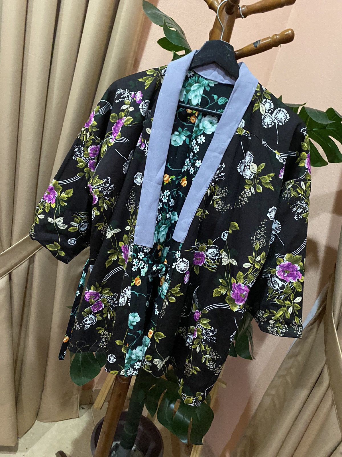 Japanese Brand Épurér Tokyo Floral Kimono Jacket Multicolor Unisex Size L / US 10 / IT 46 - 9 Thumbnail