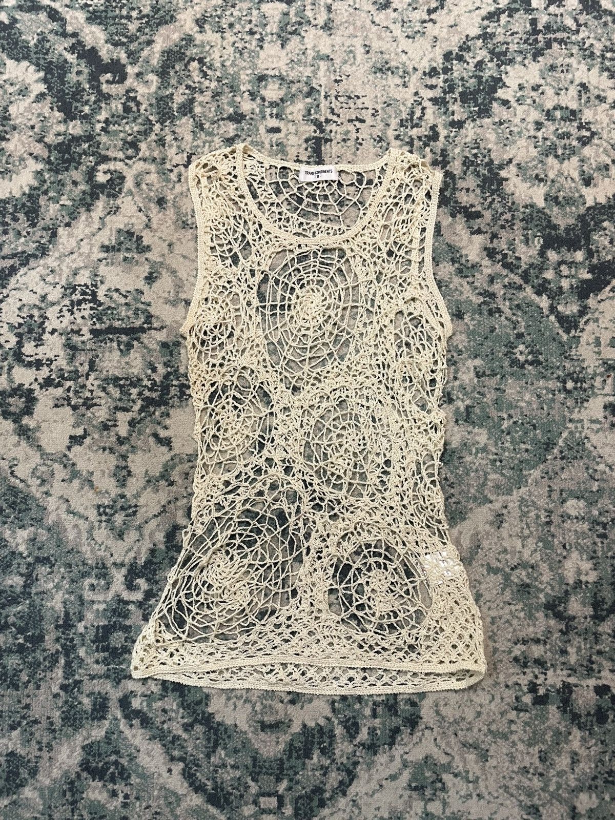 If Six Was Nine 1990 Trans Continents 0 Web Spider Knitted Sleeveless Size US S / EU 44-46 / 1 - 10 Thumbnail