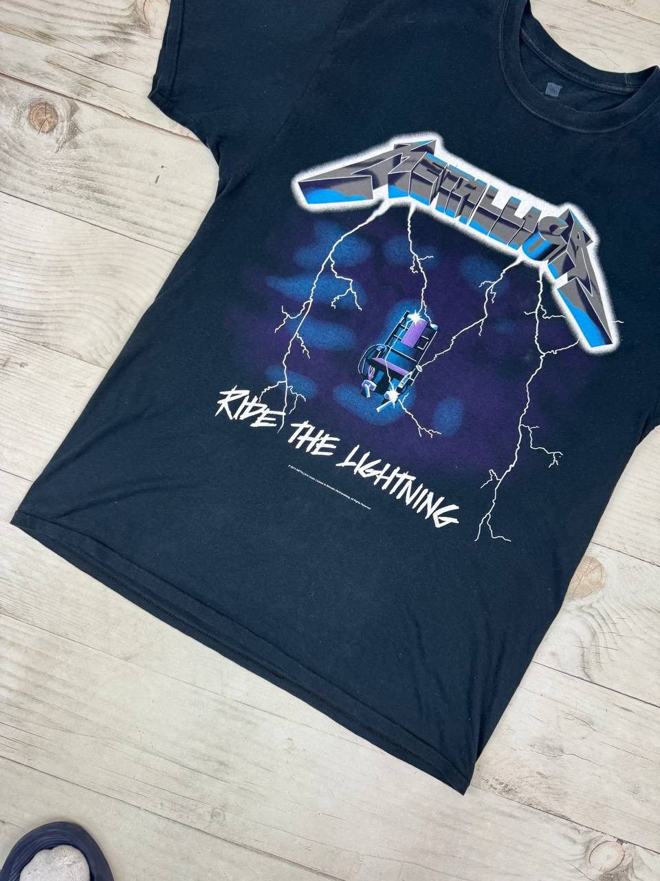 Band Tees Metallica Ride The Lightning 2010 T- Shirt Size US L / EU 52-54 / 3 - 4 Thumbnail