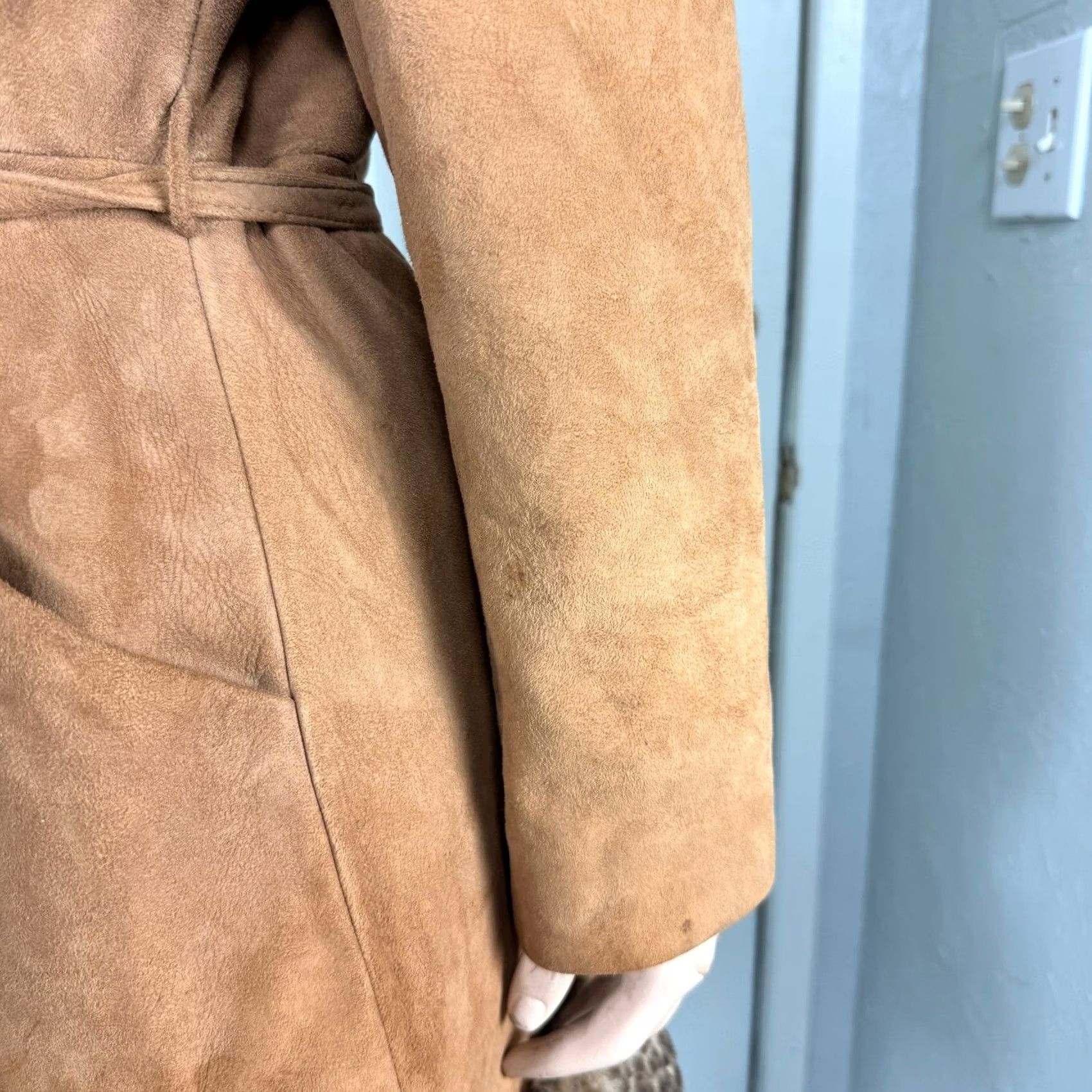 Scully VINTAGE Scully Penny Lane Jacket Coat Fur Trim Suede Tie 14 Brown Women Hippe 70s 80s Winter Fall Sh... Size XL / US 12-14 / IT 48-50 - 5 Thumbnail