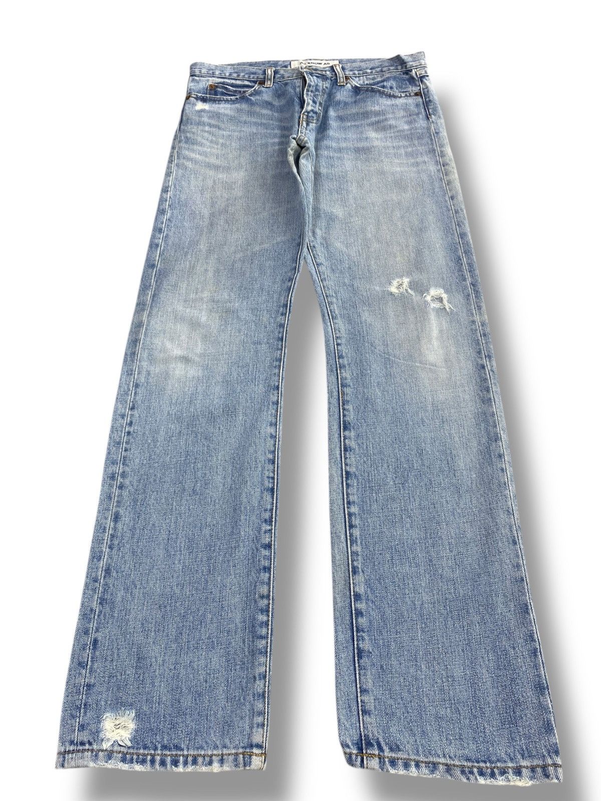 Other Japanese Brand Acid Blue Wash Style Loose Jeans Size US 32 / EU 48 - 1 Thumbnail