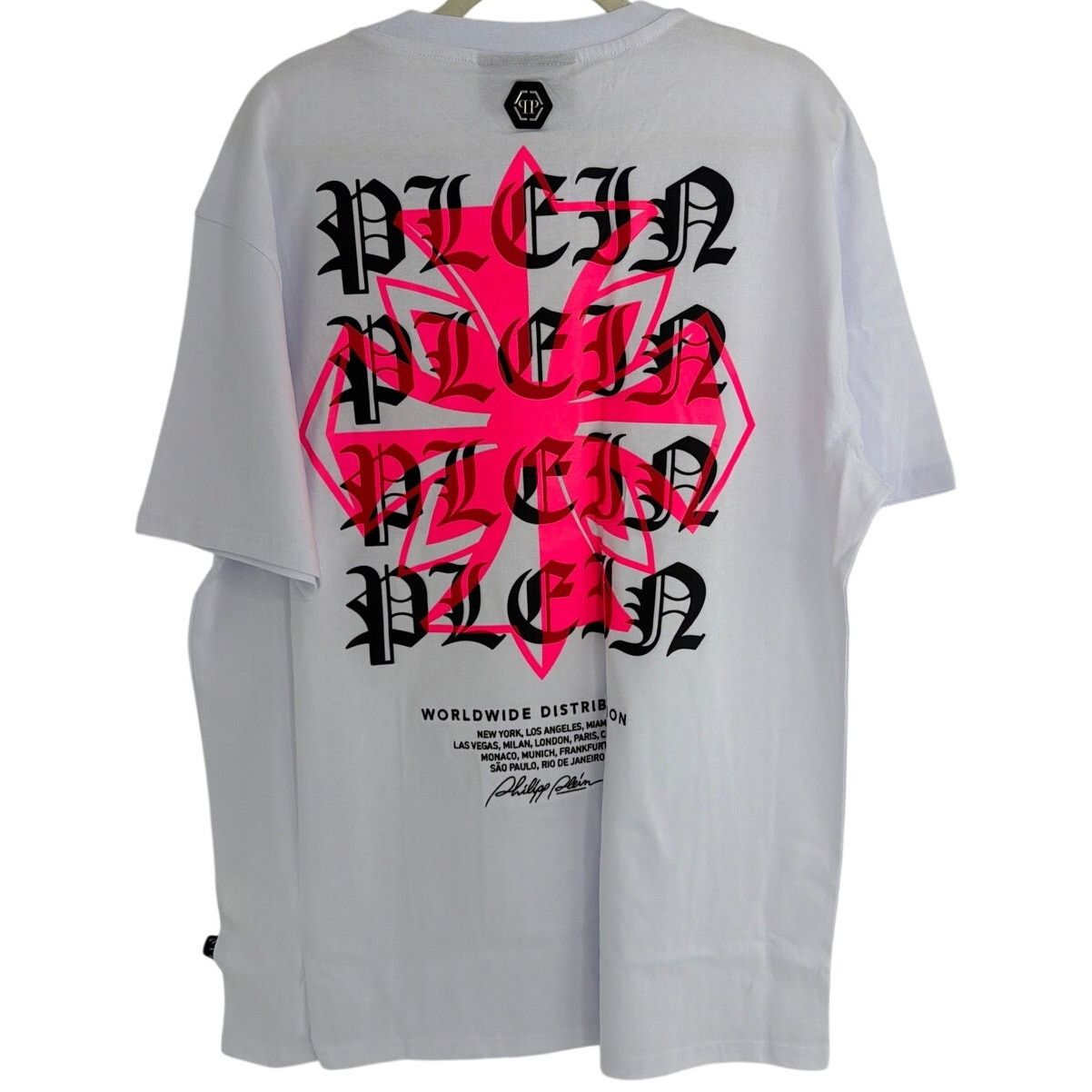 Philipp Plein Philipp Plein Worldwide Puffy Crest Round Neck T-shirt XXL Size US XXL / EU 58 / 5 - 7 Thumbnail