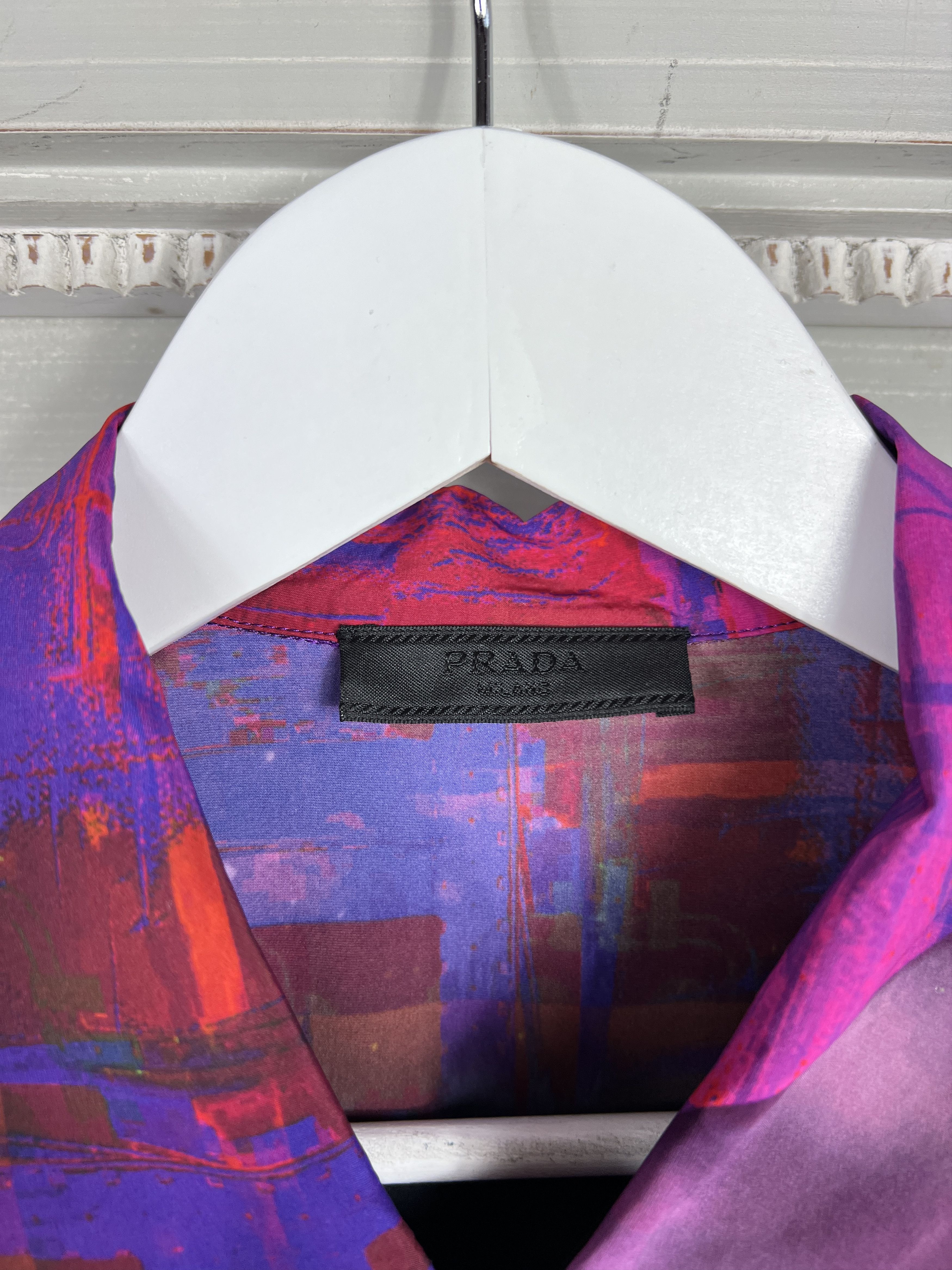 Prada PRADA PSYCHEDELIC BUTTON UP SHIRT Size US L / EU 52-54 / 3 - 7 Thumbnail