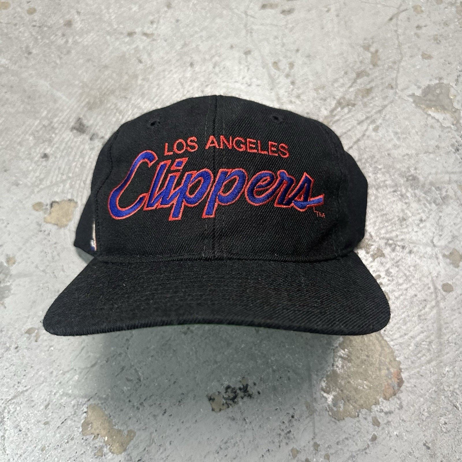 NBA × Sports Specialties × Vintage Vintage Sports Specialties Clippers Black Script Wool Hat Size ONE SIZE - 1 Thumbnail