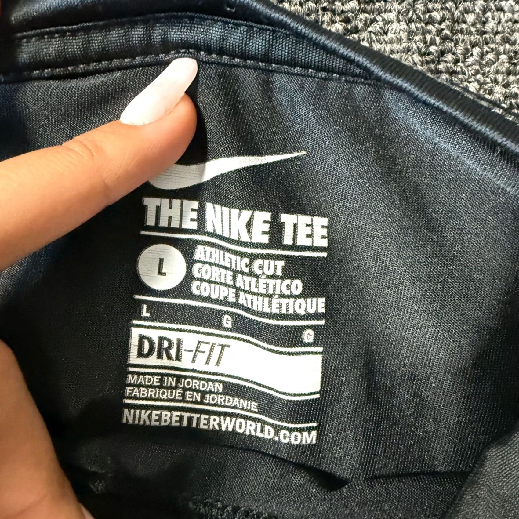 Nike VINTAGE Nike Dri-Fit Tee L Lightweight Black Y2k Longsleeve Athletic Training Womens Size L / US 10 / IT 46 - 3 Thumbnail