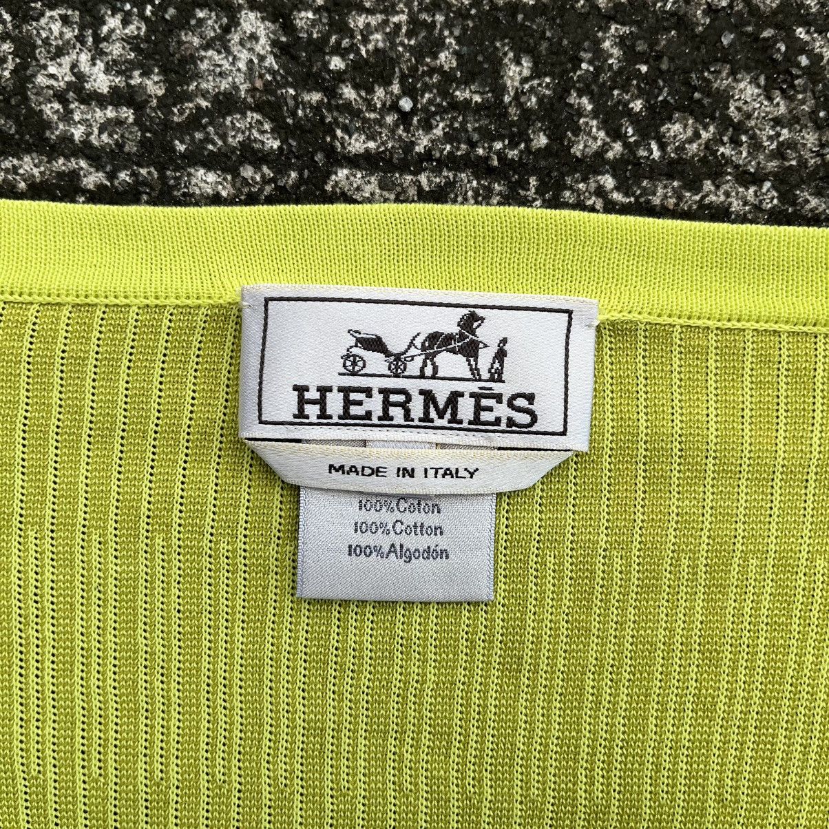 Hermes Hermès Vintage Ribbed Cotton Knit Sweater Size M / US 6-8 / IT 42-44 - 8 Thumbnail