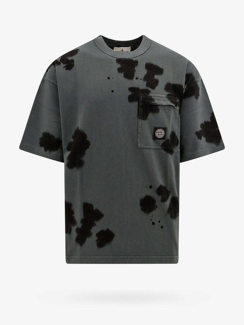 Stone Island Stone Island Tie-Dyed Crewneck Tee Large Gray Oversized Size US L / EU 52-54 / 3 - 1 Thumbnail