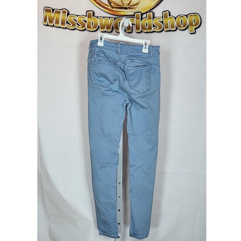 Other Wax Jeans Light Blue High-Rise Jeggings Size 7 Size 37" - 3 Thumbnail