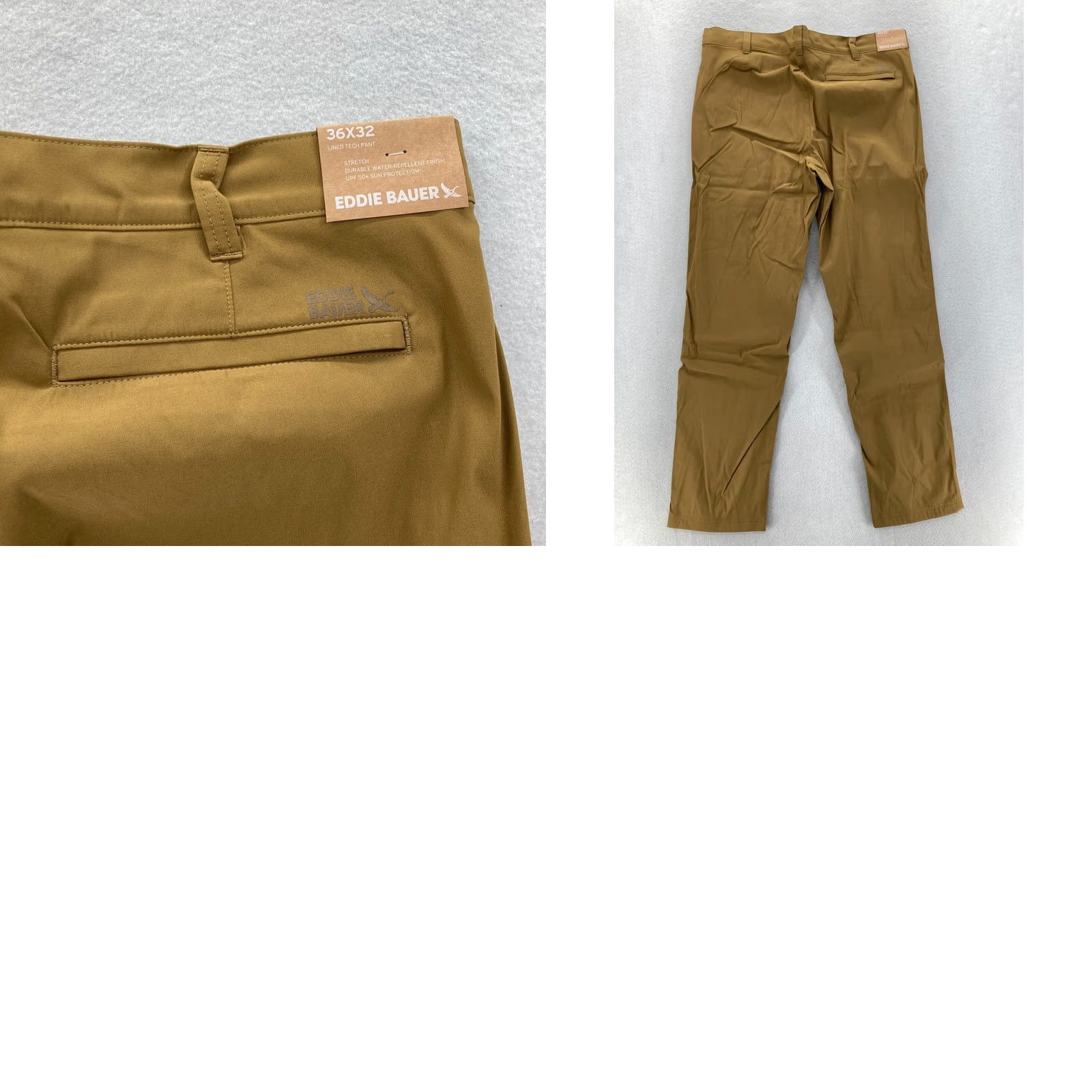 Eddie Bauer Eddie Bauer Fleece Lined Tech Chino Pants Mens 36x32 Slim Brown Hiking Camp Chino Pants Mens 36x32 Brown Eddie Bauer Tech Chino Size US 36 / EU 52 - 9 Thumbnail