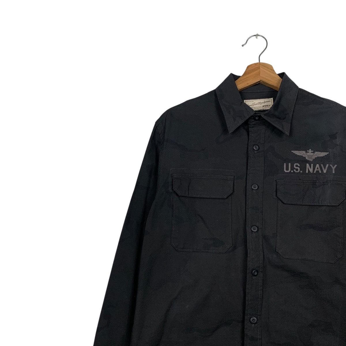 Avirex AVIREX US NAVY Long Sleeve Button Up Shirt #2183-C97 Size US M / EU 48-50 / 2 - 6 Thumbnail