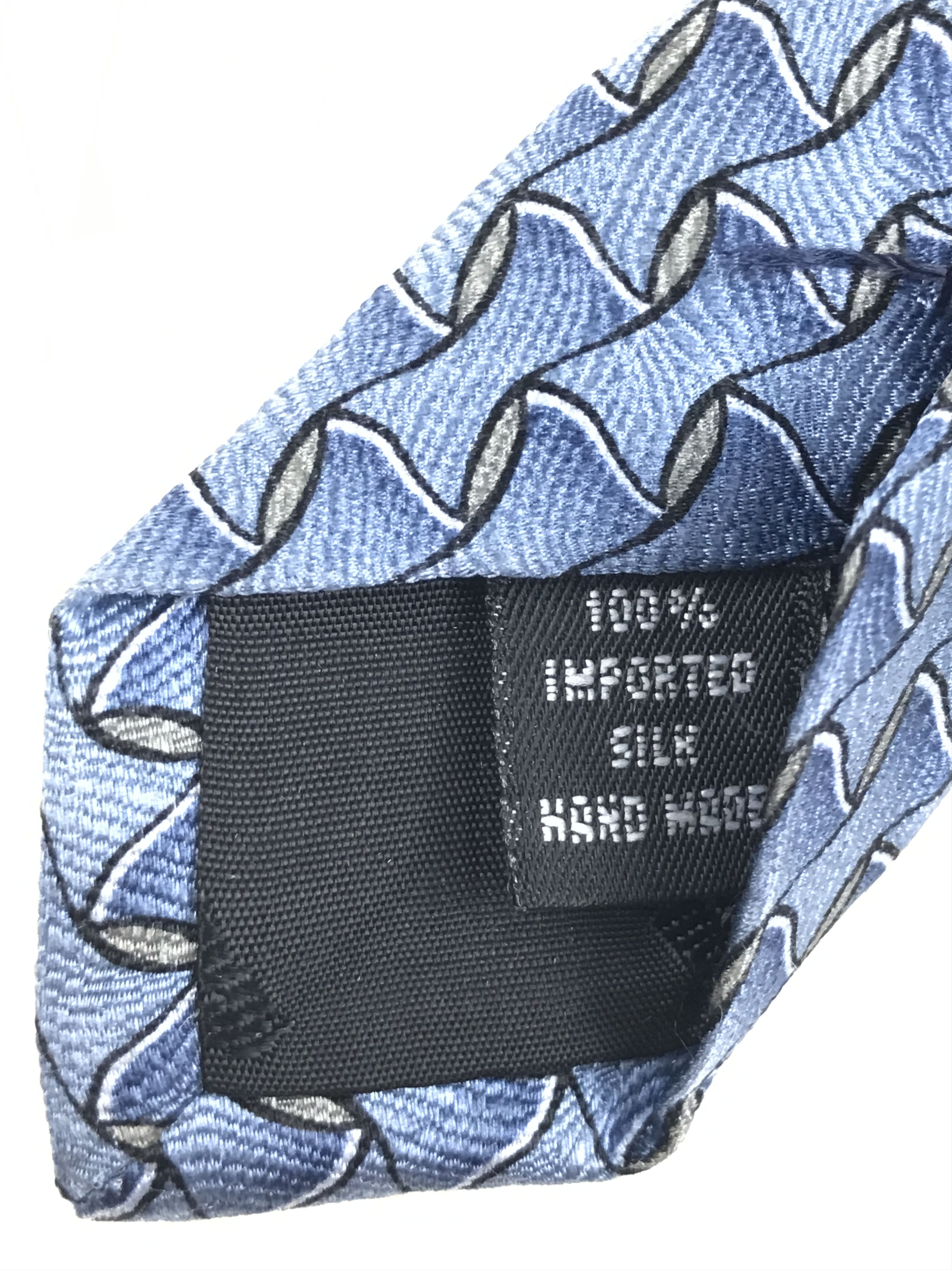 Designer × Mulberry × Vintage Vintage Ziggurat By Mulberry Necktie Size ONE SIZE - 5 Thumbnail