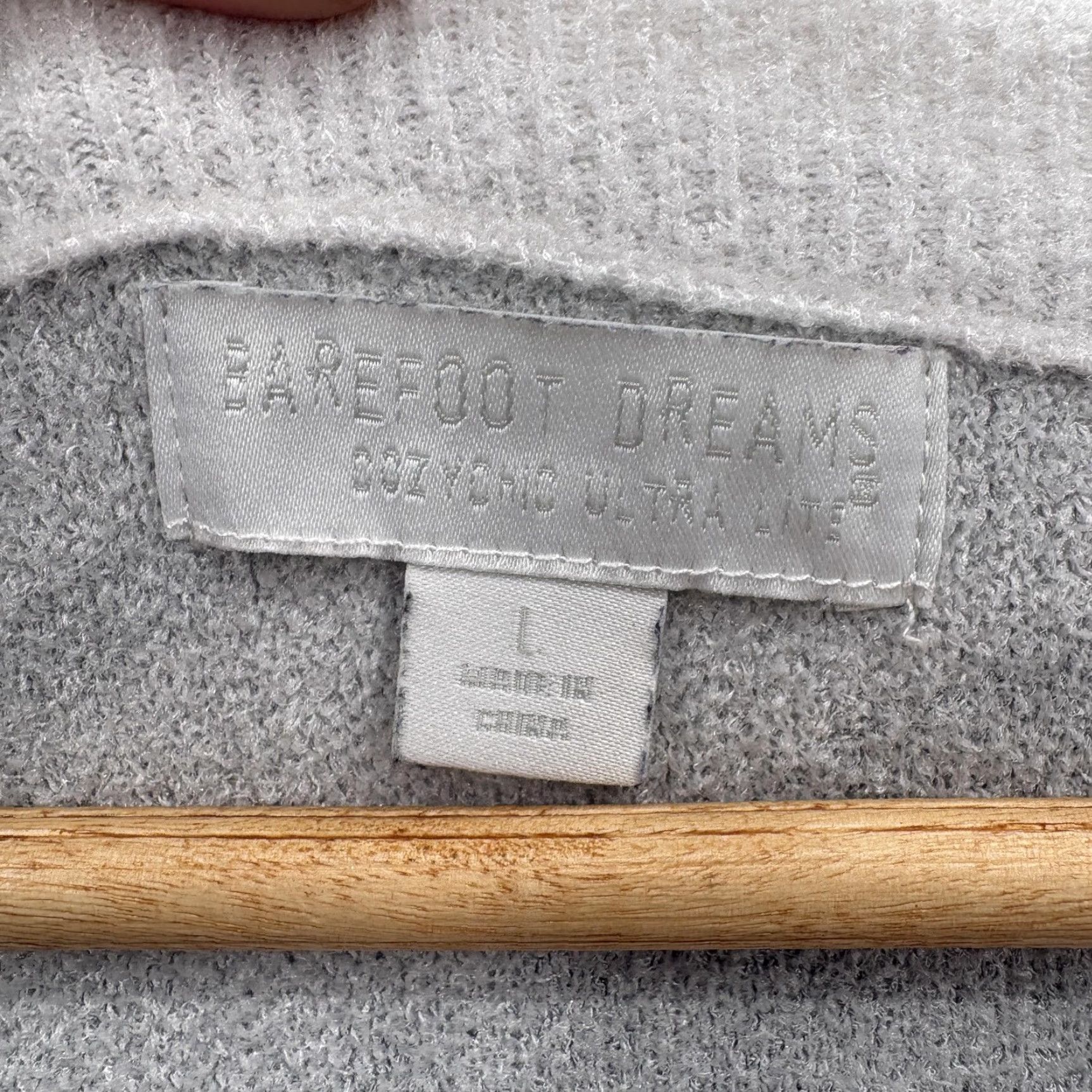Vintage Barefoot Dreams Sweater Womens Large Gray Cozychic Ultra Lite Animal Pullover Size L / US 10 / IT 46 - 4 Thumbnail