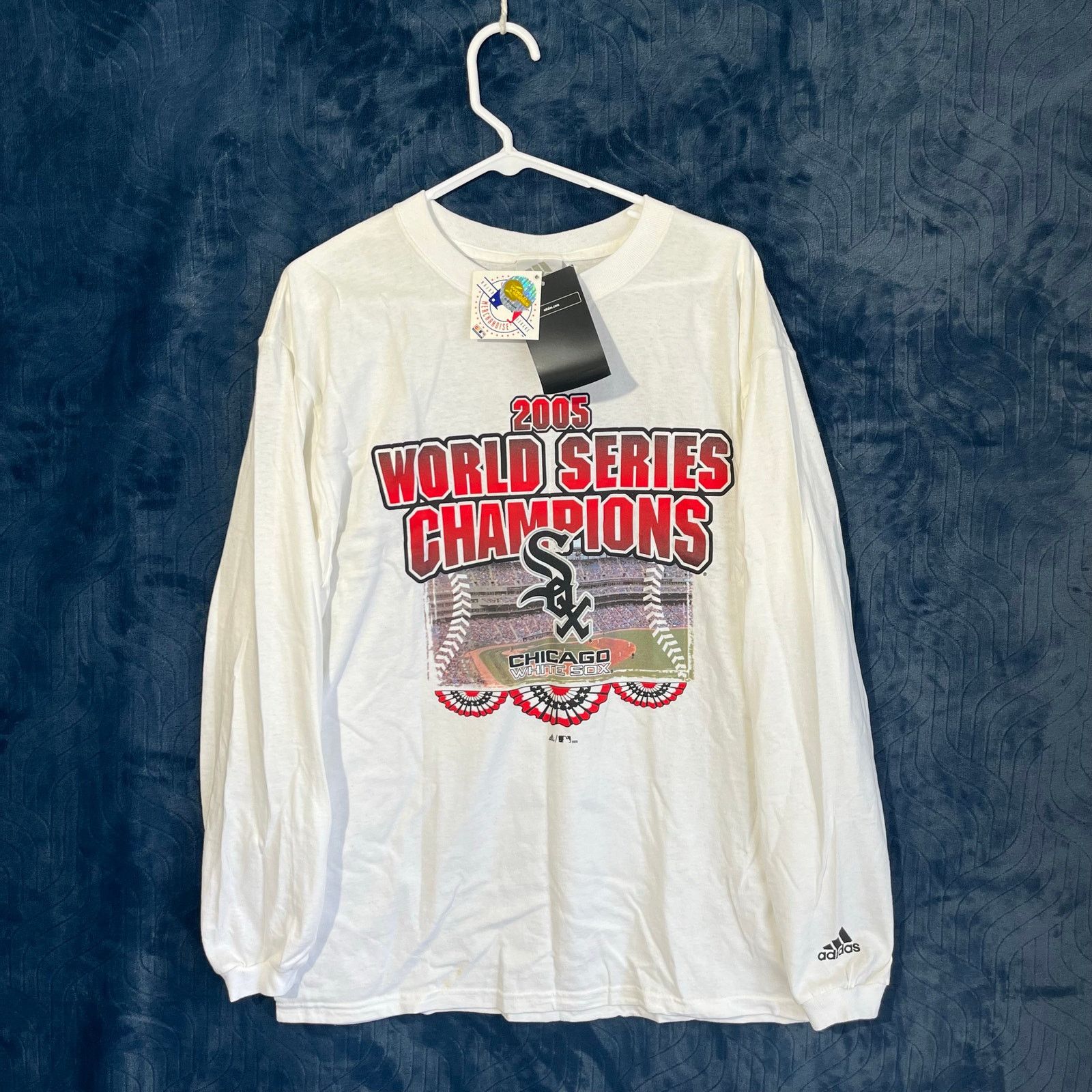 Adidas Vintage Adidas 2005 Chicago White SOX World Series Champions Size US M / EU 48-50 / 2 - 1 Thumbnail