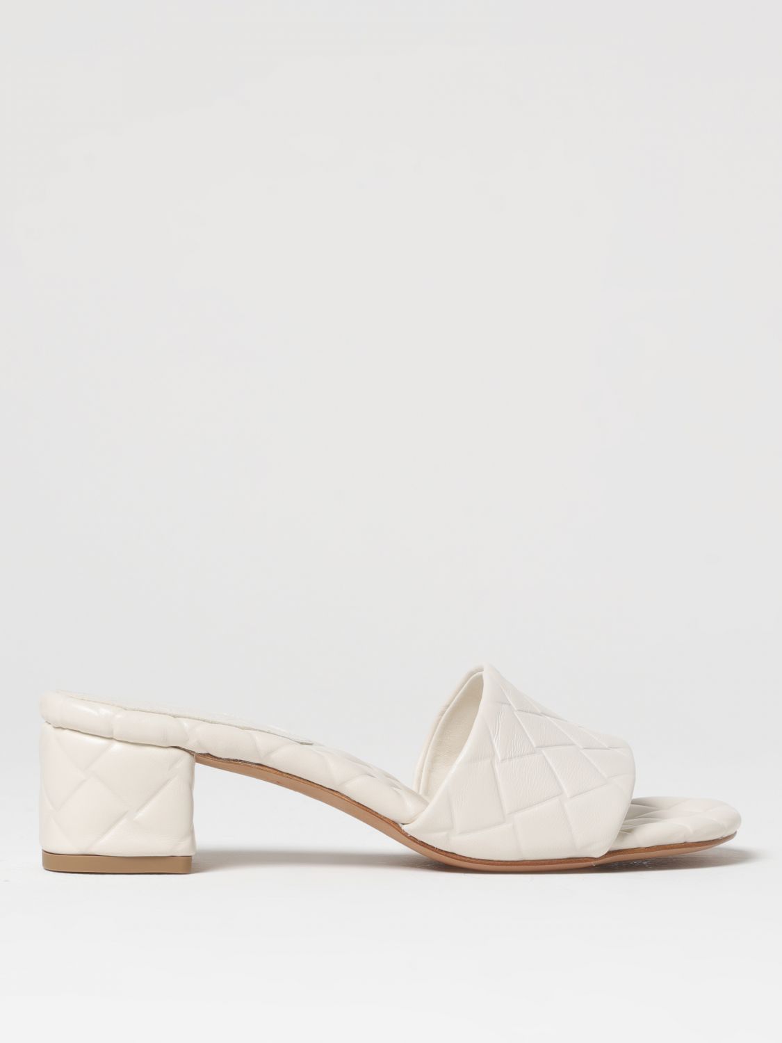 image of Bottega Veneta Heel Shoesed Sandals Woman White, Women's (Size 9)