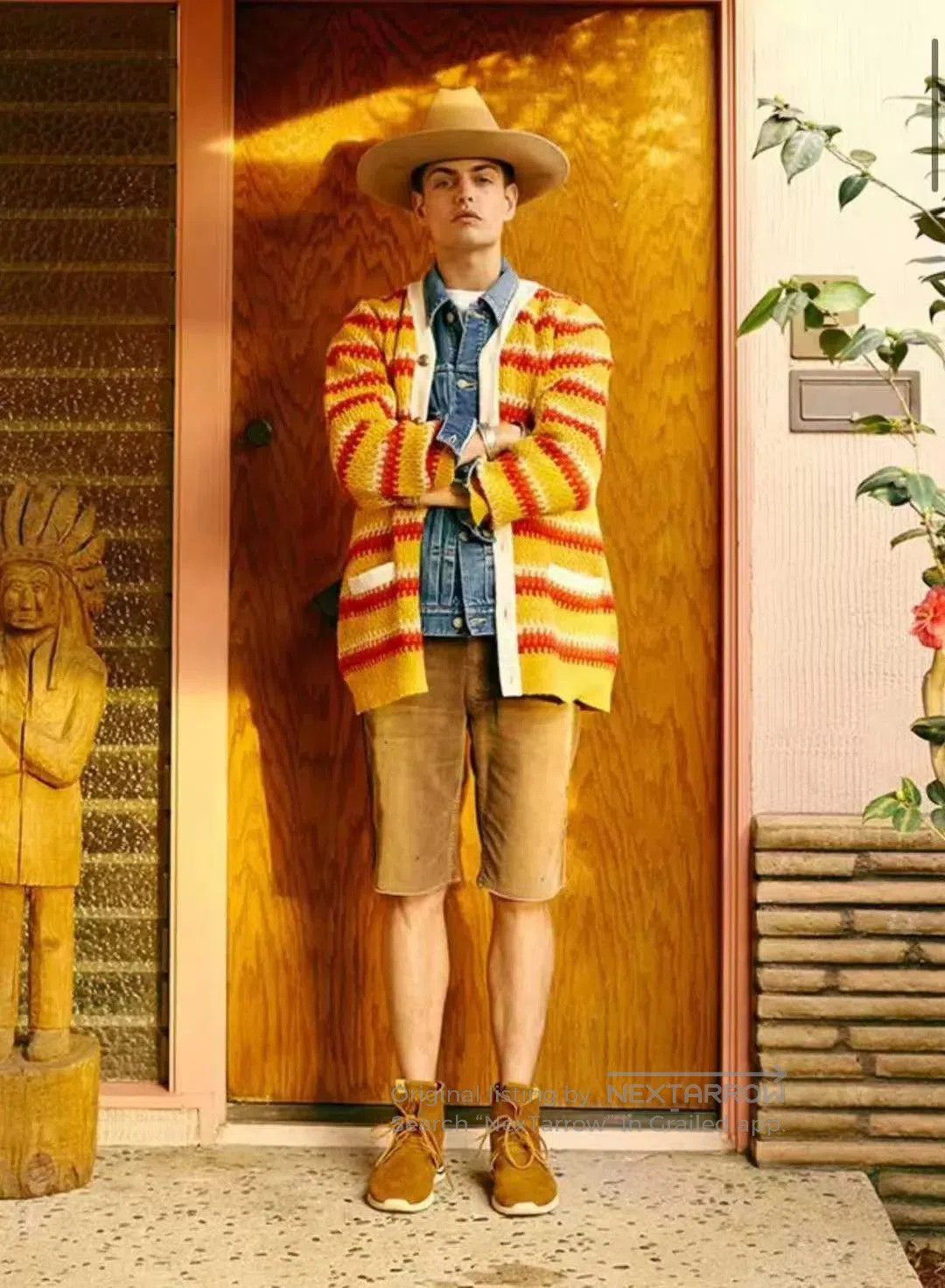 Visvim Brown Corduroy Shorts with Paint Splatters Size 30. Size US 30 / EU 46 - 7 Thumbnail