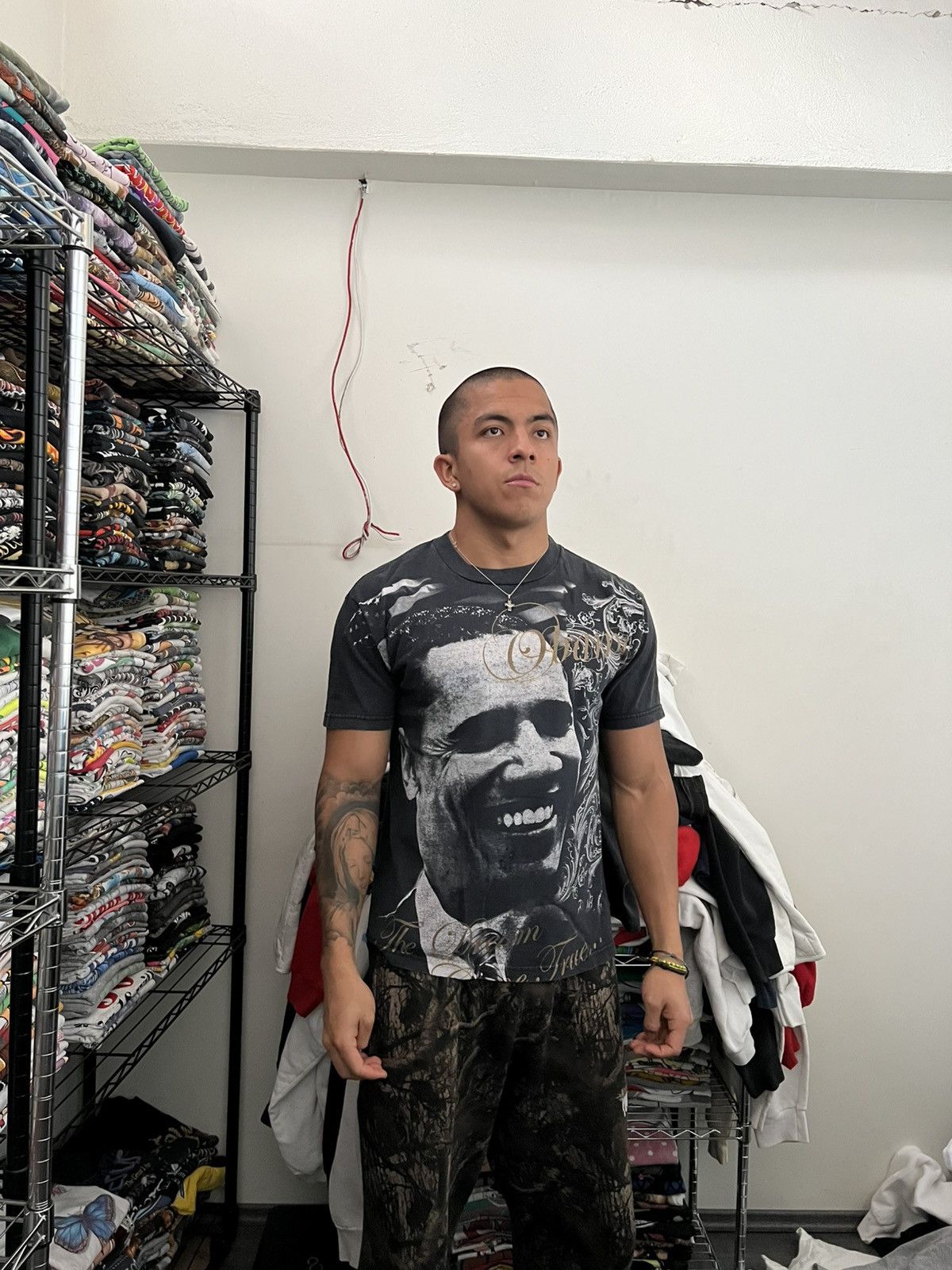 President's 2008 Barack Obama AOP Y2K Tee The Dream Come True Tee Size US L / EU 52-54 / 3 - 2 Thumbnail