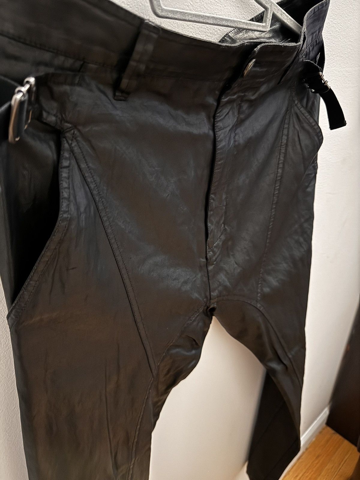 Helmut Lang × Vintage Helmut Lang Vintage wax cotton pants Size US 30 / EU 46 - 1 Thumbnail