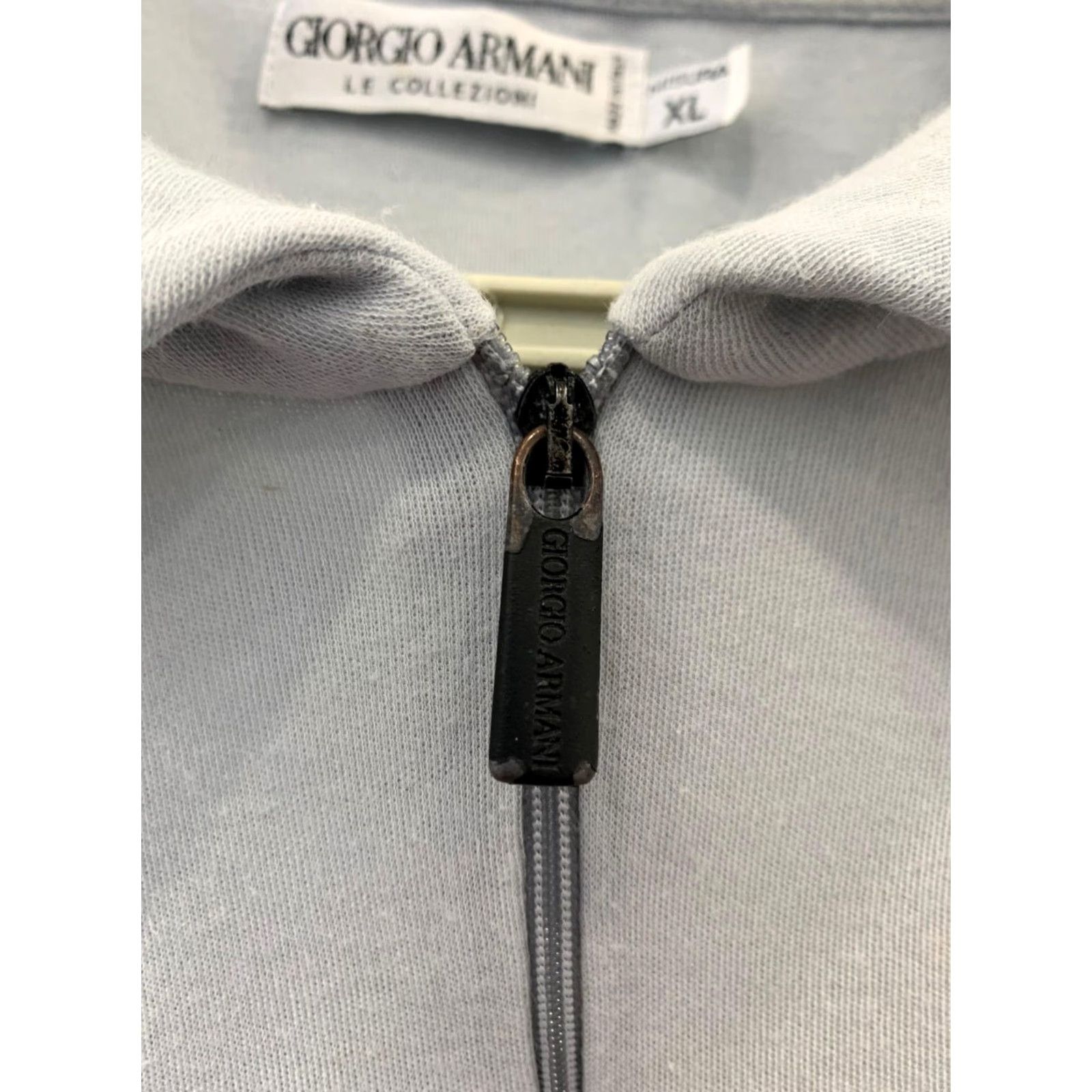Giorgio Armani VINTAGE Giorgio Armani Le Collezioni Polo Shirt 1/4 Zip XL Blue Men Polo Shirt XL Blue Armani Le Collezioni 90s Size US XL / EU 56 / 4 - 4 Thumbnail