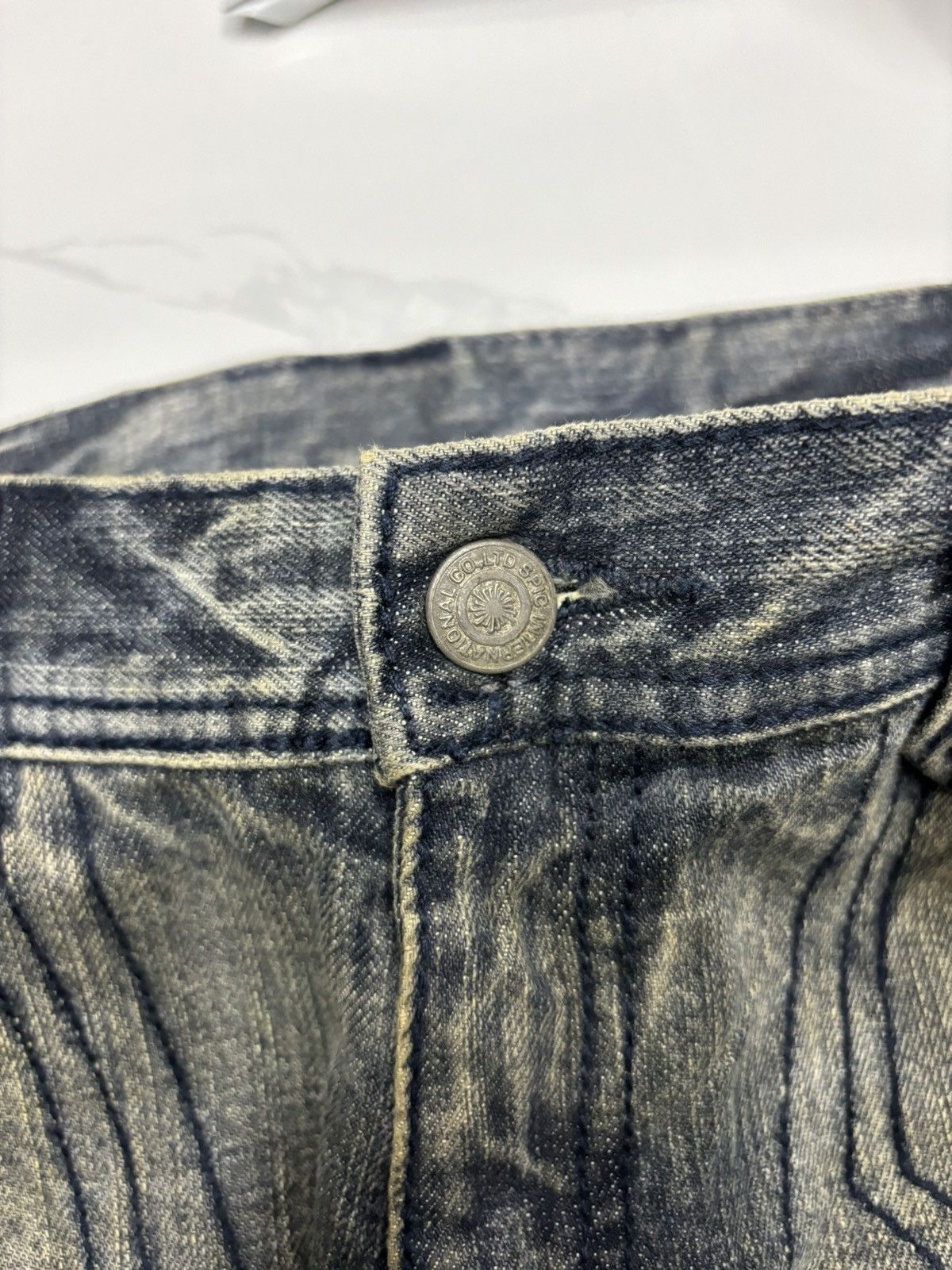 If Six Was Nine 🔥TORNADO MART DRAGONFLY EMBROIDERY FLARED JEANS Size US 32 / EU 48 - 10 Thumbnail