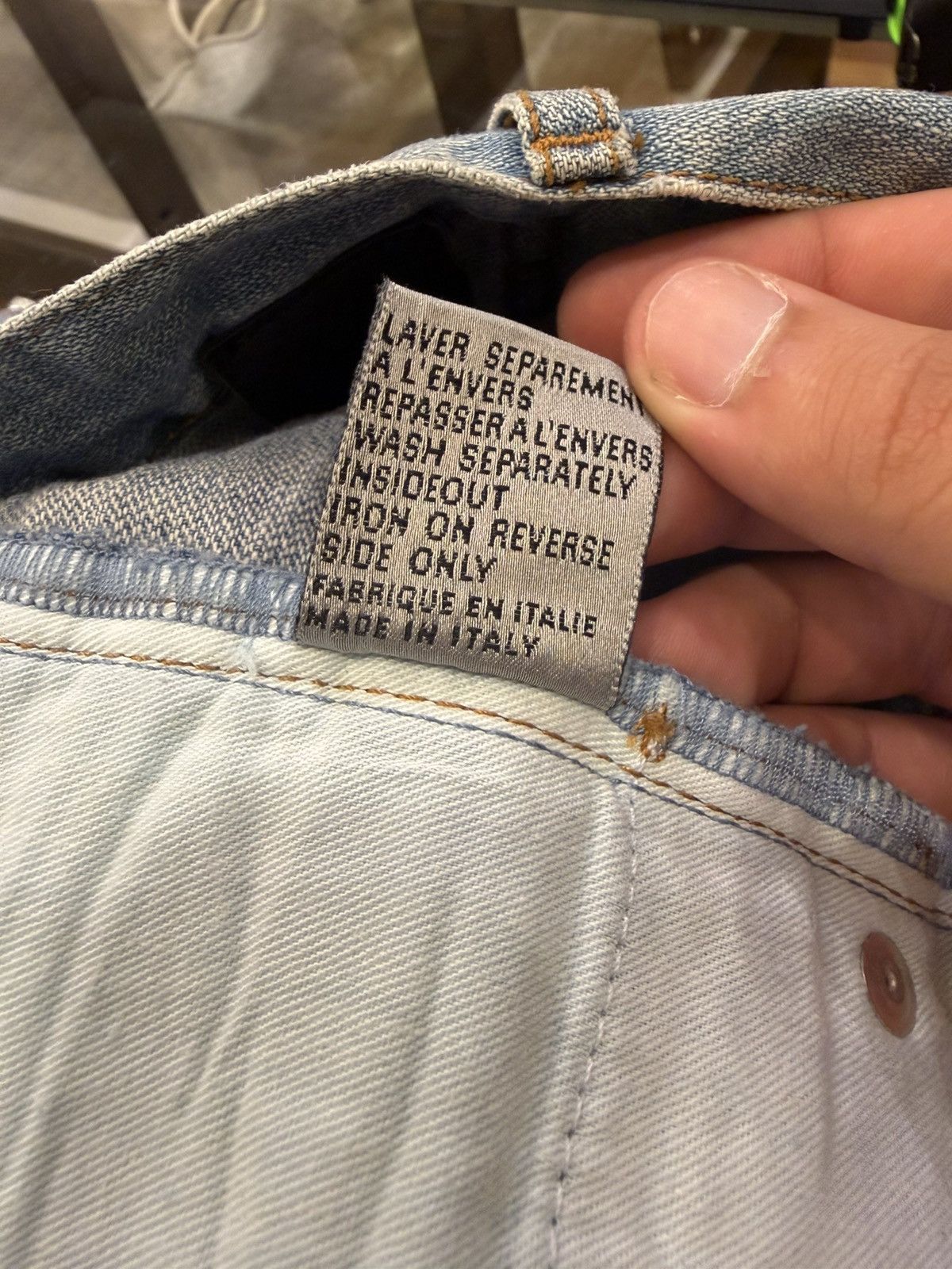 Dior Dior Homme SS10 ‘Wildcat’ Painter Denim Jeans Size US 30 / EU 46 - 7 Thumbnail