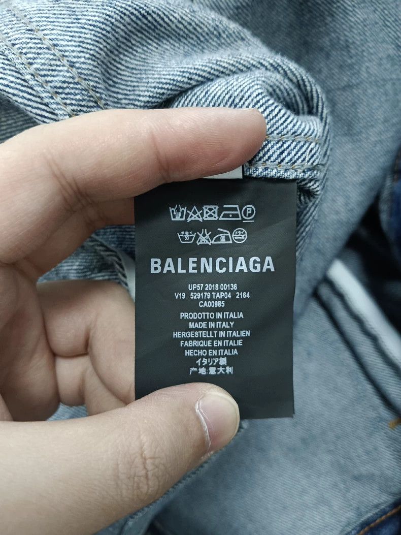 Balenciaga Balenciaga size 34 Graffiti style breasted long sleeve den Size XXS / US 00 / IT 34 - 5 Thumbnail