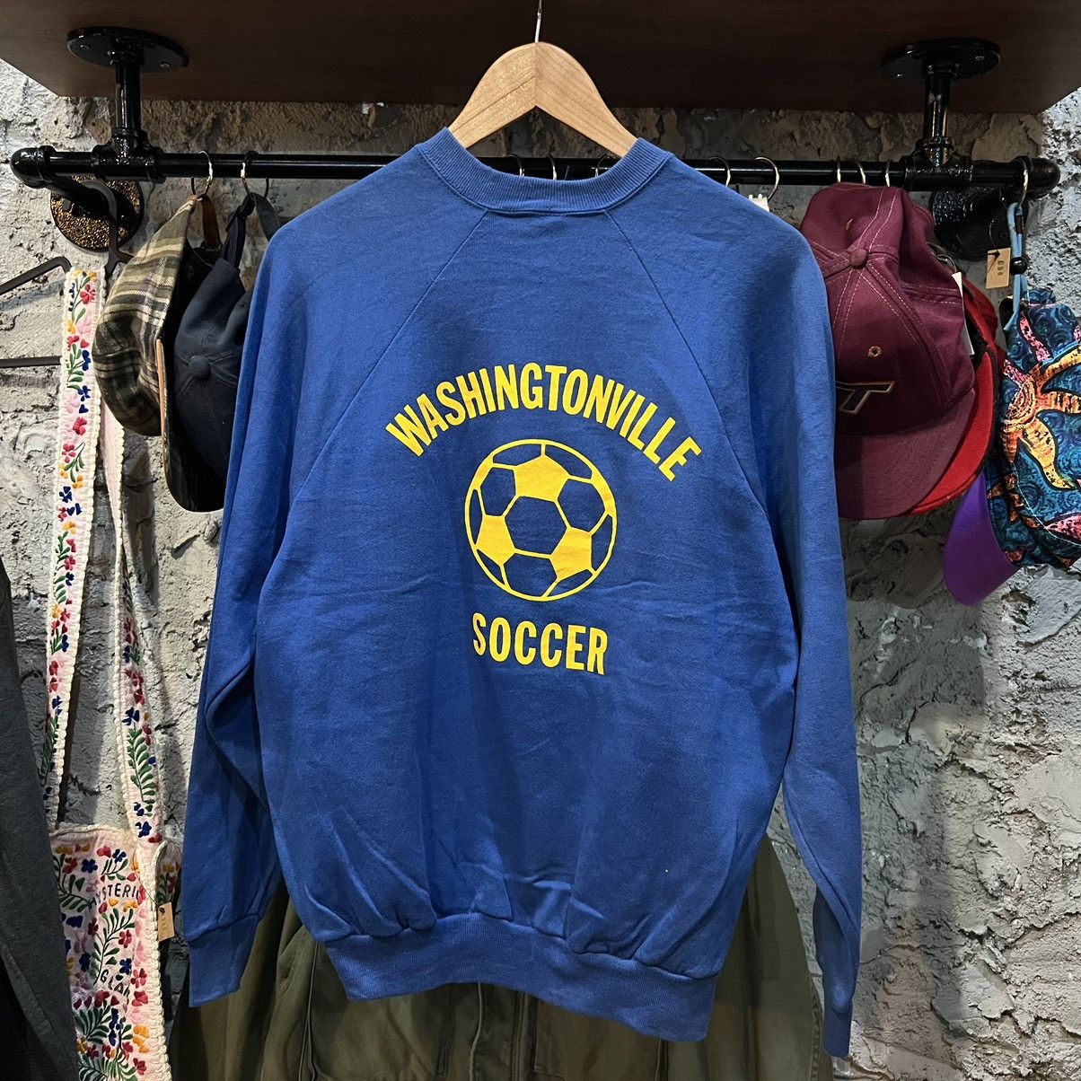 Jerzees × Russell Athletic × Vintage 80’s Washingtonville Soccer sweater Size US L / EU 52-54 / 3 - 2 Thumbnail