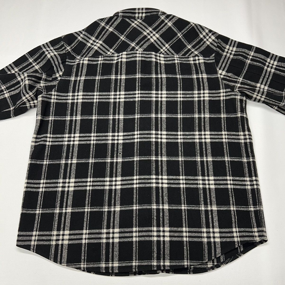Harley Davidson Harley Davidson Flannel Jacket Black Plaid Button Shirt Size US XL / EU 56 / 4 - 14 Thumbnail