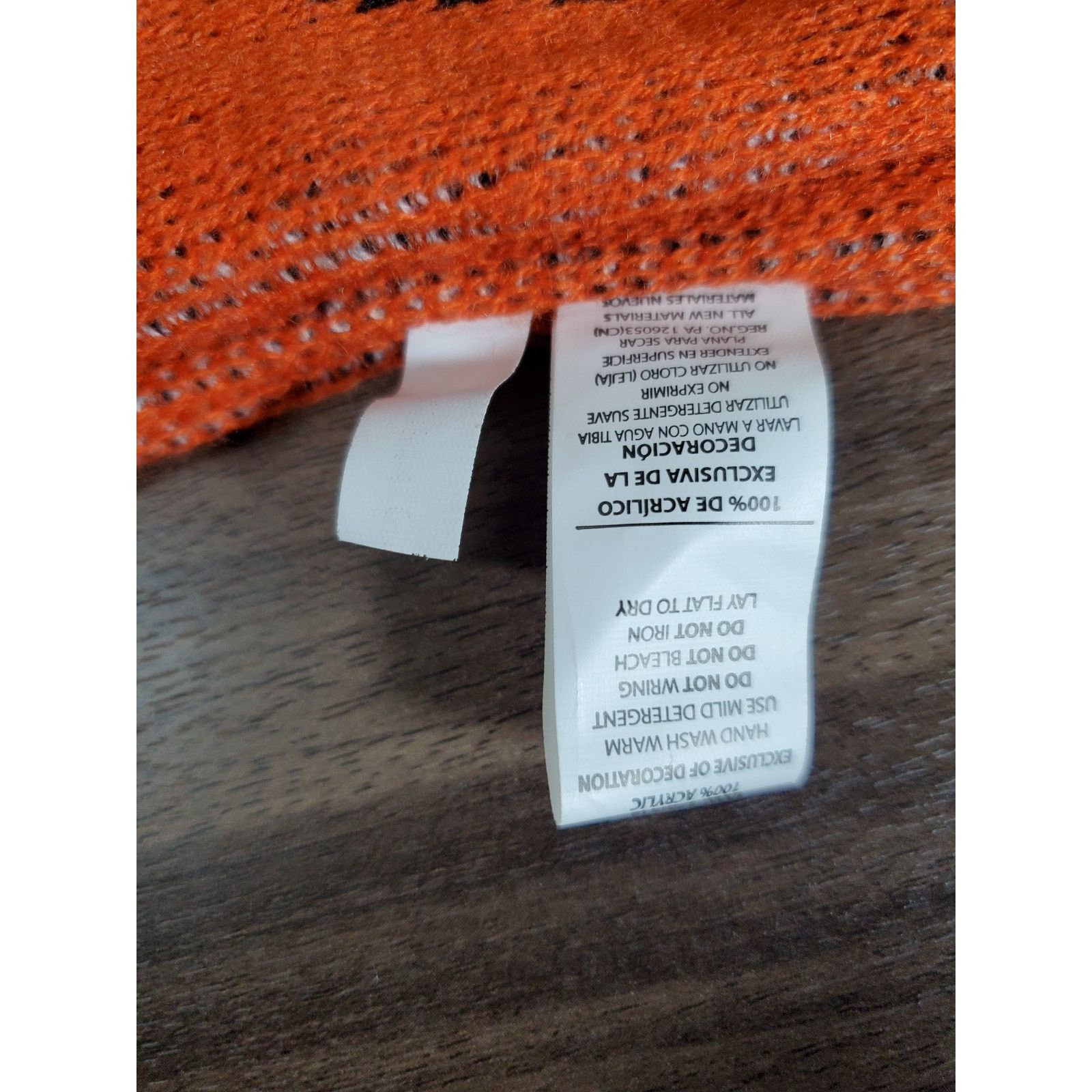 NFL Cleveland Browns Knit Long Scarf NFL Football Orange Brown Size ONE SIZE - 10 Thumbnail