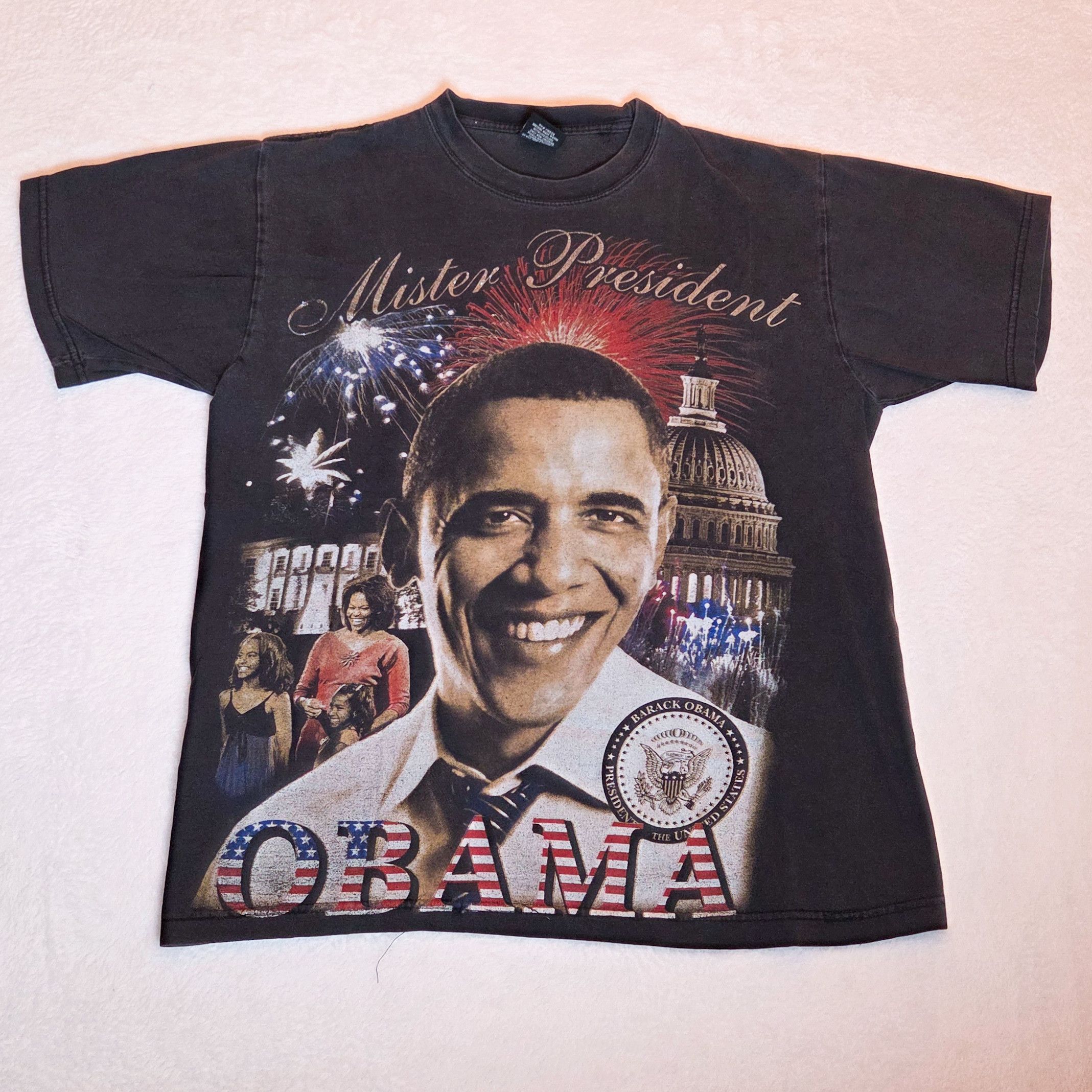 Vintage Barack Obama "Mr. President" Tee Size US L / EU 52-54 / 3 - 1 Thumbnail