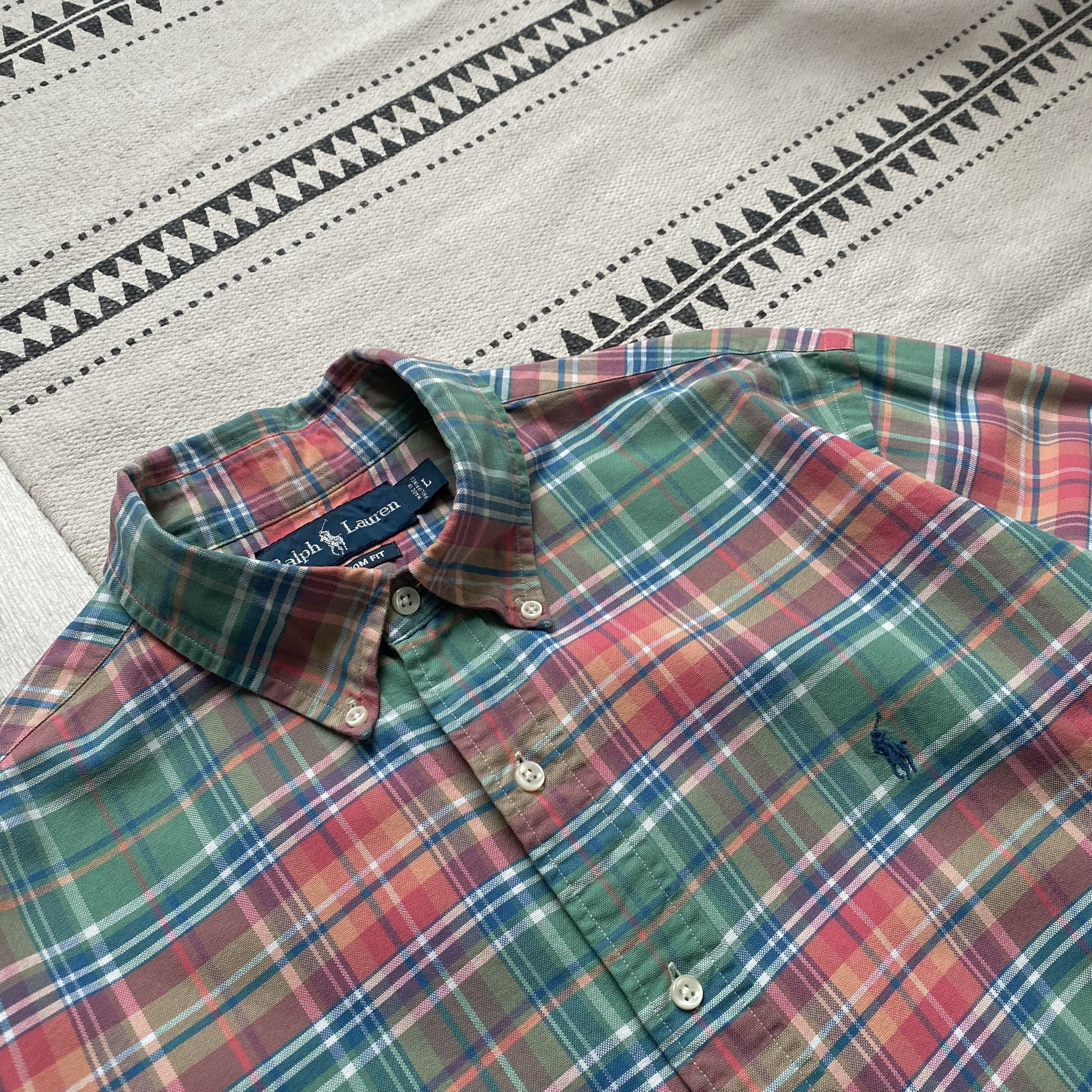 Polo Ralph Lauren 🏇Vintage 80s Polo Ralph Lauren Flannel Shirt Travis Style Size US L / EU 52-54 / 3 - 6 Thumbnail