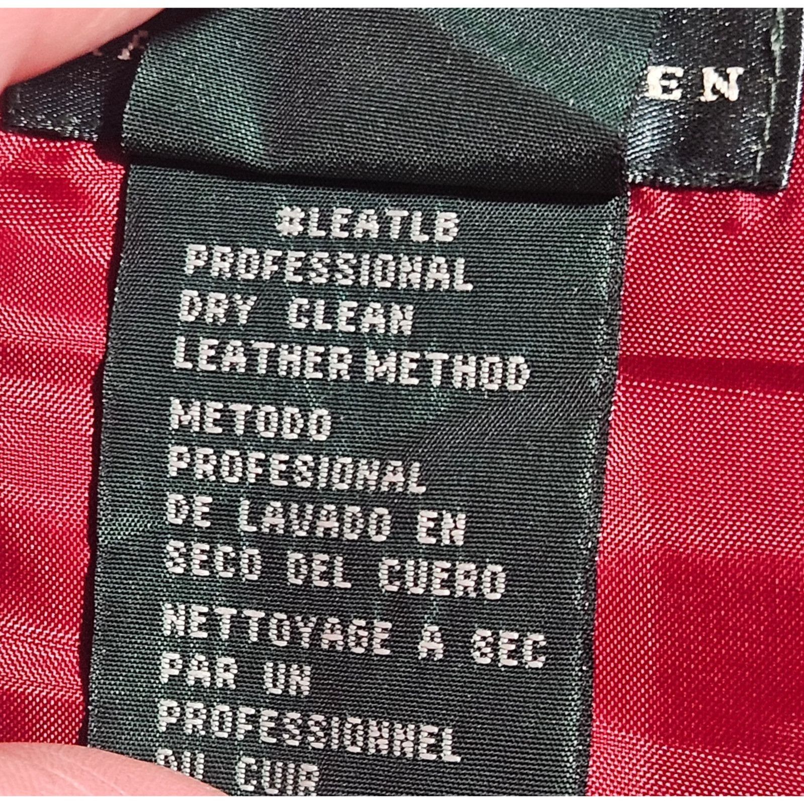 Lauren Ralph Lauren Lauren Ralph Lauren Women’s Red Leather Skirt 14 Y2K Quiet L Size 36" / US 14 / IT 50 - 9 Thumbnail