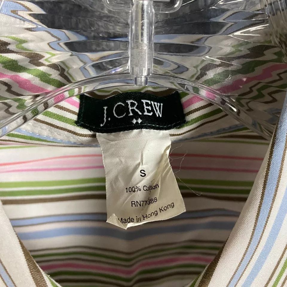 J.Crew J Crew Button Up Top Women's Small Long Sleeve Striped S Size S / US 4 / IT 40 - 3 Thumbnail