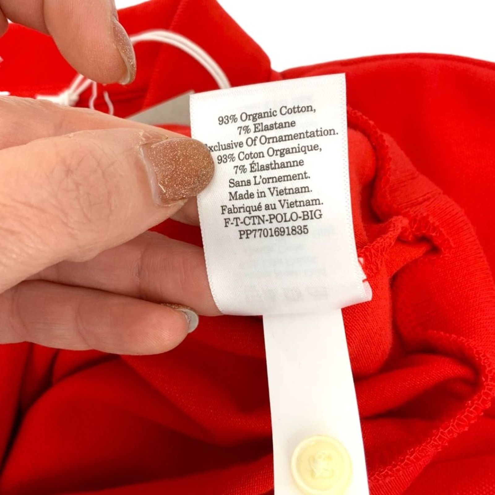 Everlane Everlane The Oversized Polo Red Size Small NWT $55 MSRP Size S / US 4 / IT 40 - 7 Thumbnail