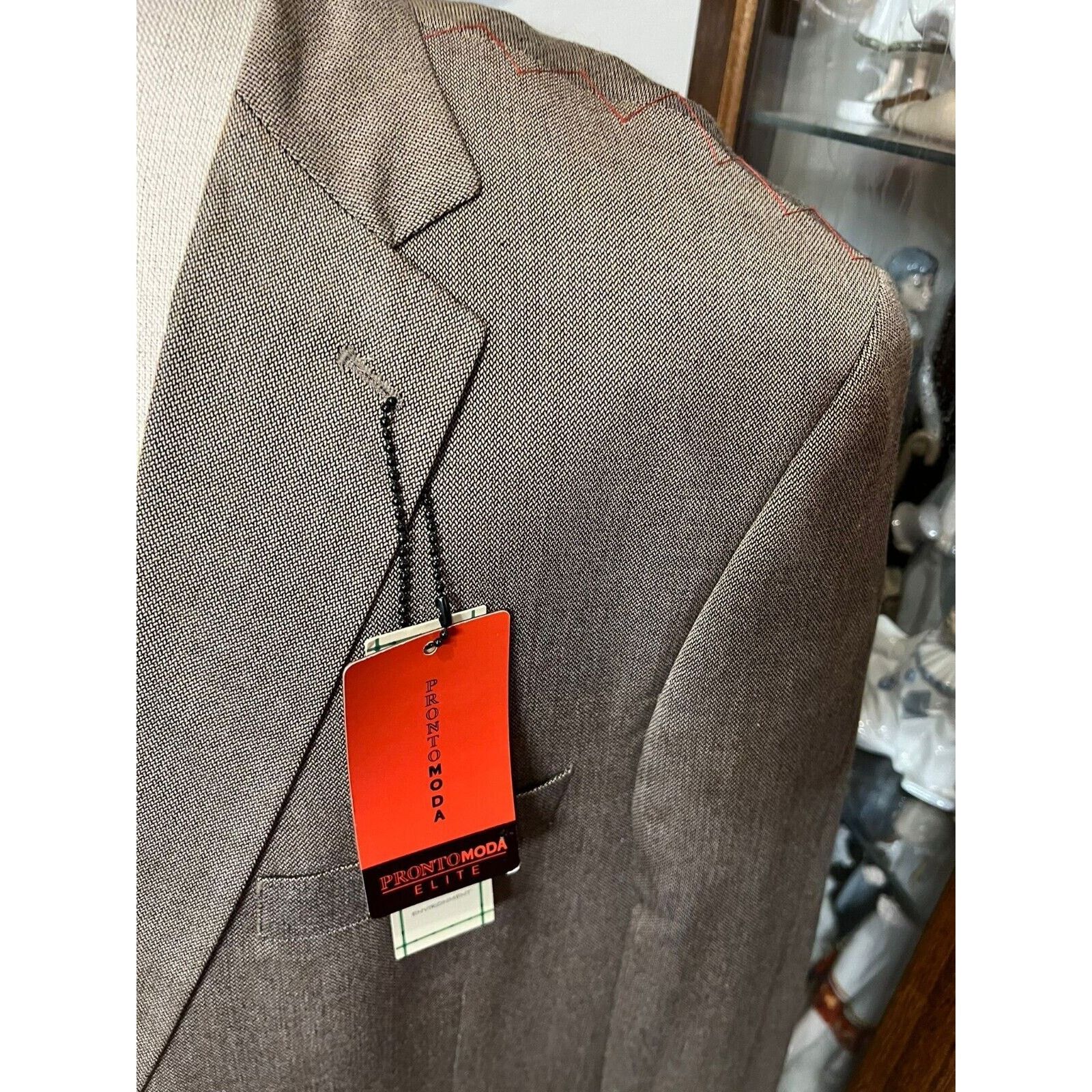 Other Pronto Moda Elite Brown Blazer/Sport Coat jacket Sz:46R Size 46R - 4 Thumbnail