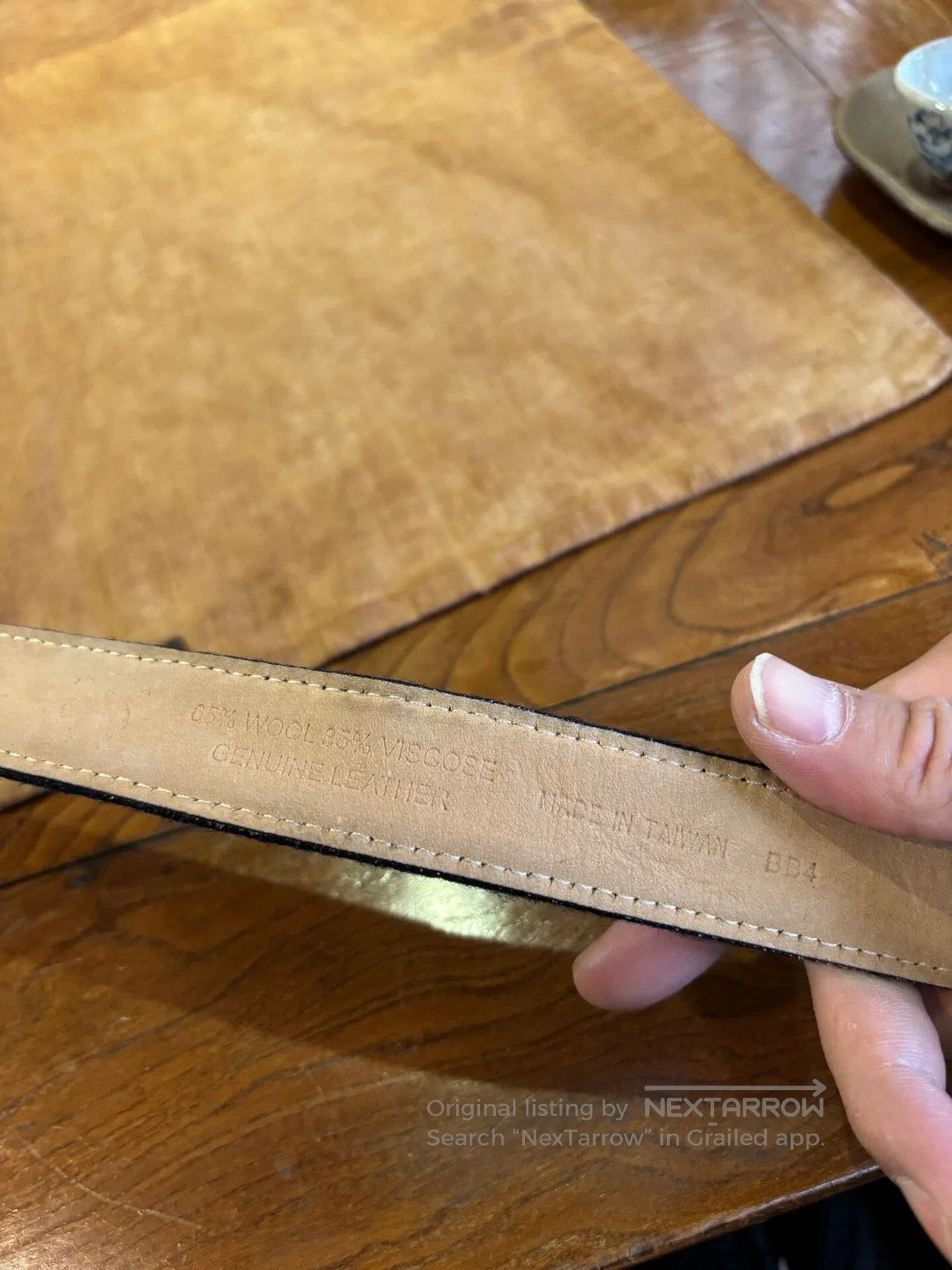 Thom Browne Thom Browne x Brooks Brothers Wool Leather Belt. Size ONE SIZE - 7 Thumbnail