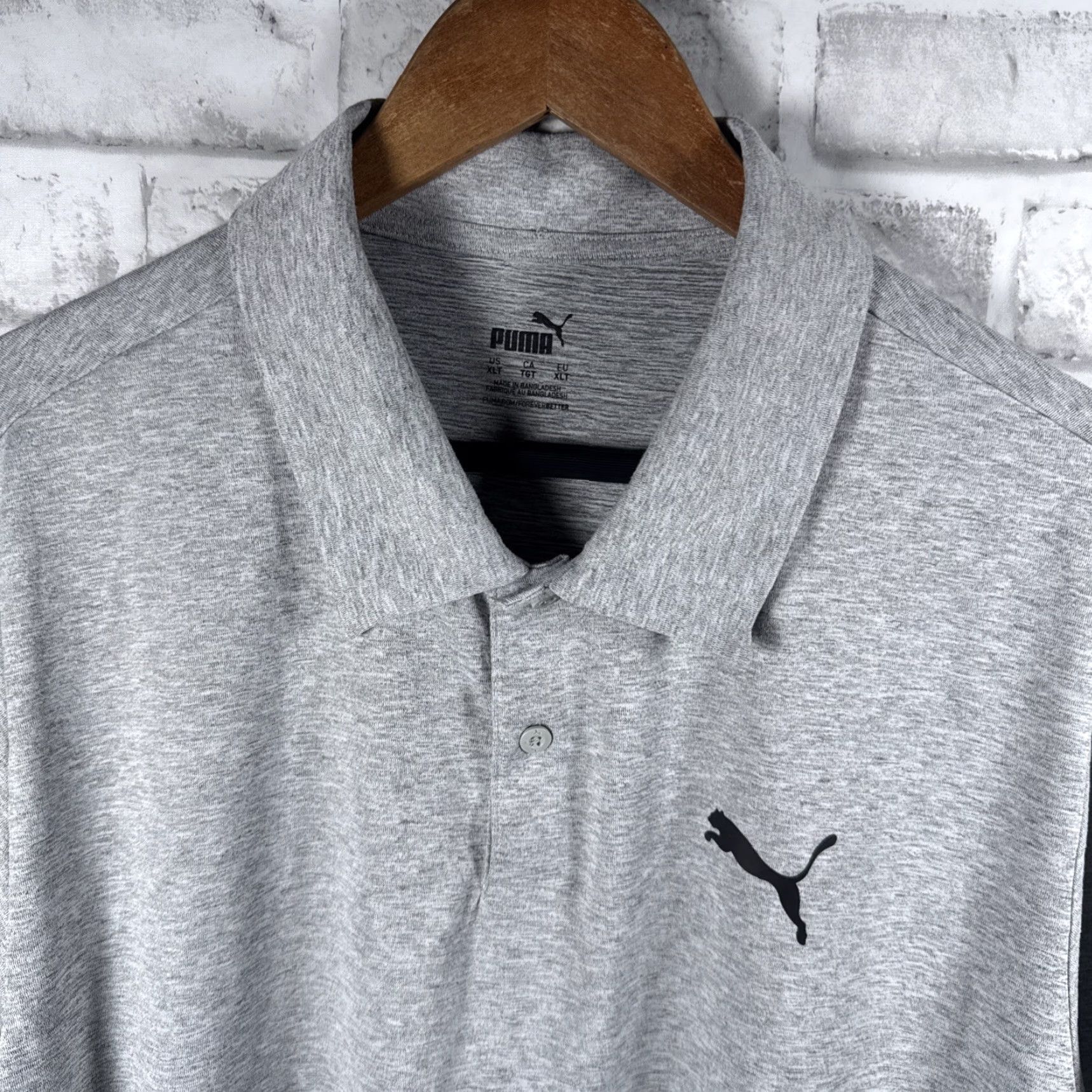 Puma Puma Polo Shirt Mens XLT Regular Gray Polo Shirt Mens XLT Gray Puma Polo Shirt Mens XLT Regular Gray Size US XL / EU 56 / 4 - 2 Thumbnail
