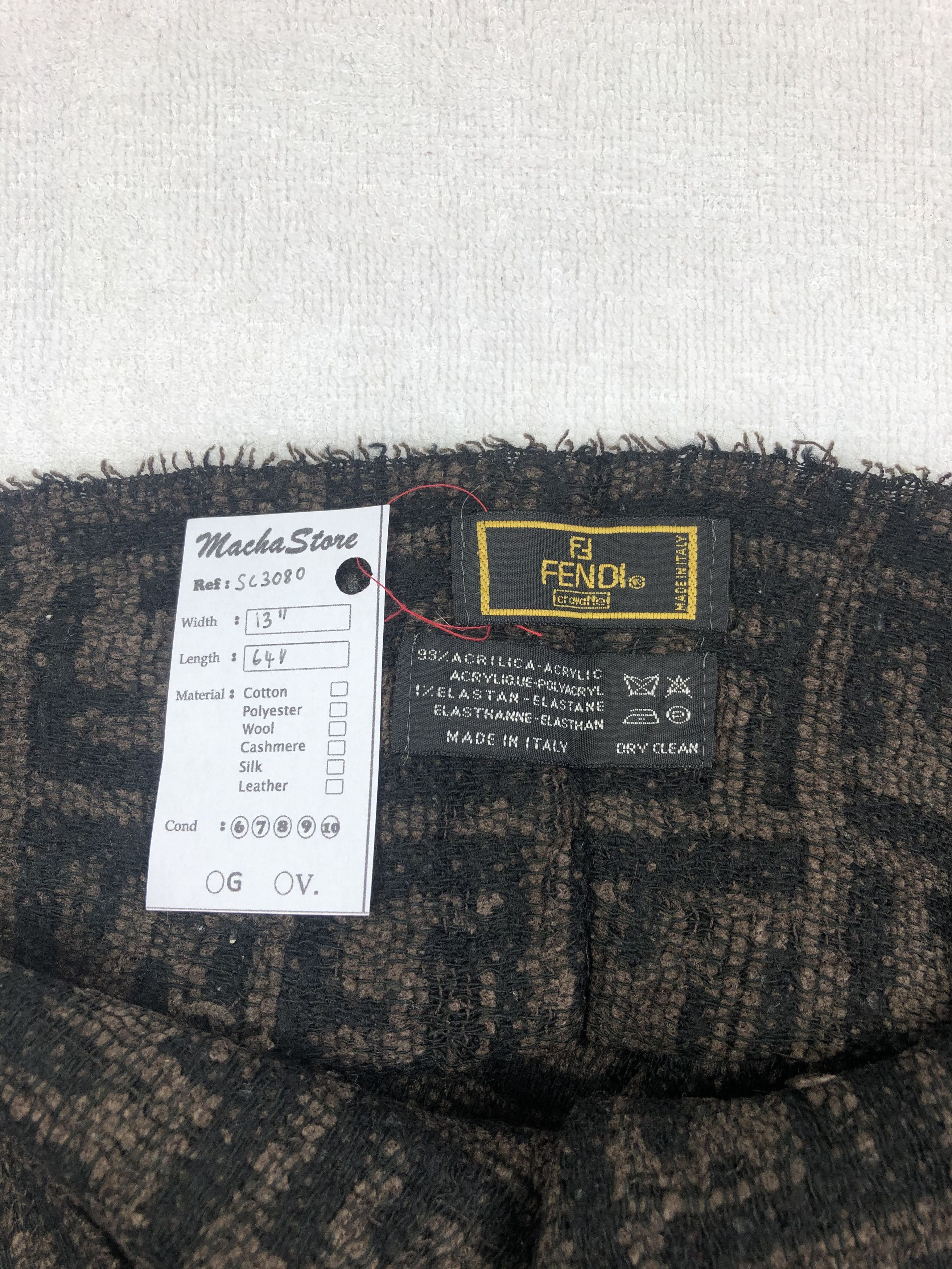 Fendi Fendi Arcylic Scarf / Muffler / Neckwear Size ONE SIZE - 6 Thumbnail