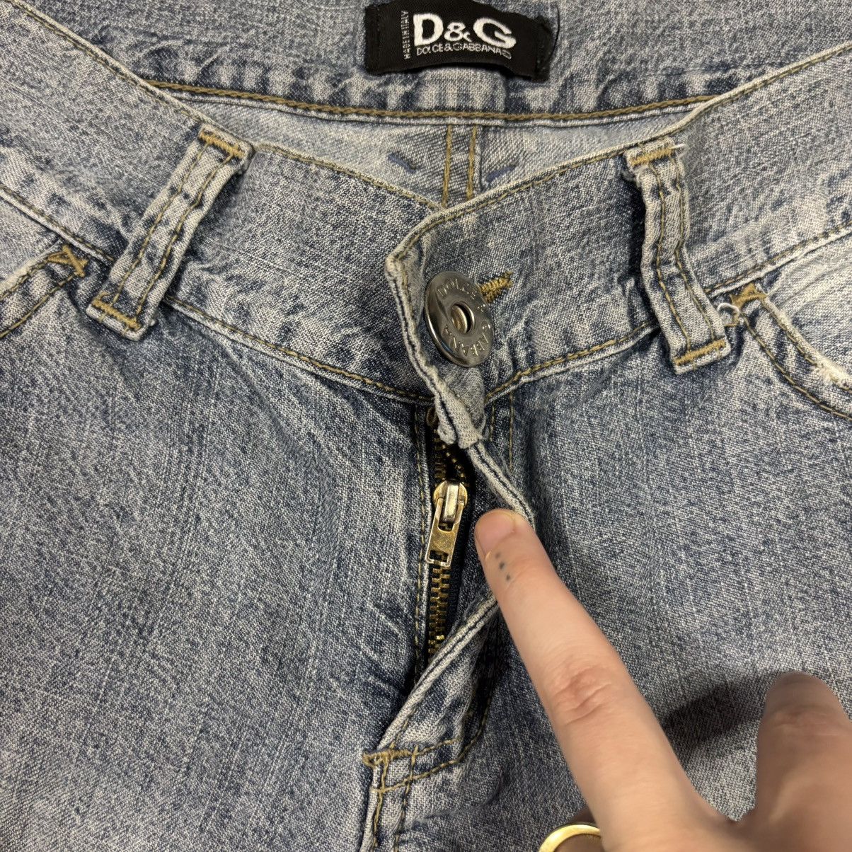 Dolce & Gabbana Vintage Dolce&Gabbana Big Logo Flare Jeans Size 32" / US 10 / IT 46 - 19 Thumbnail