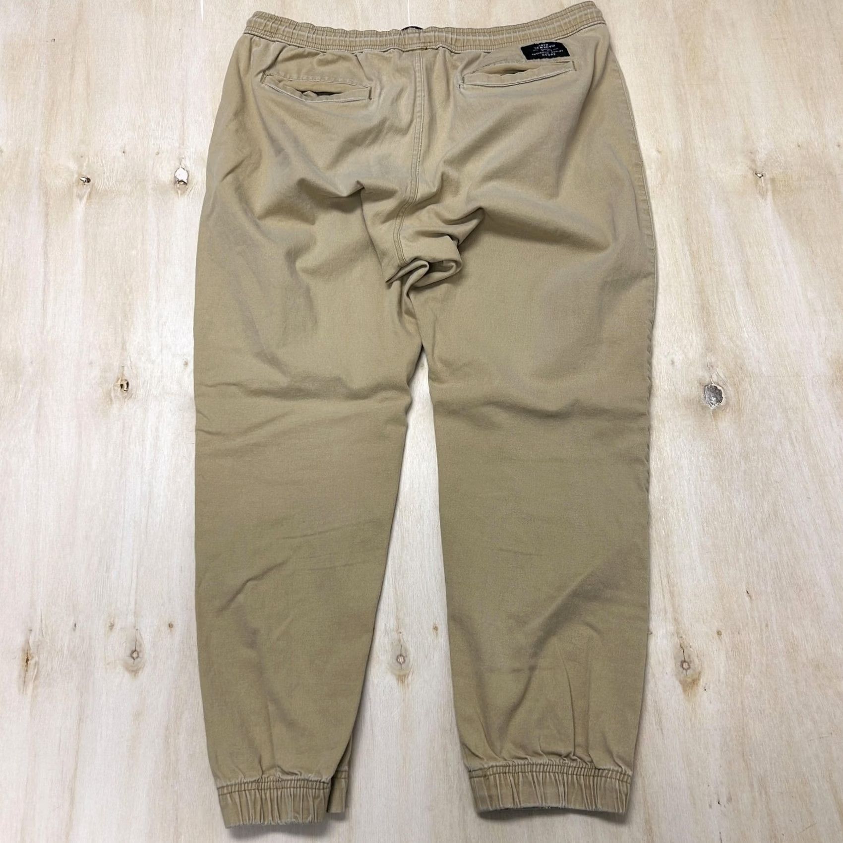 Vintage Tony Hawk Jogger Pants Mens Large Beige Canvas Elastic Waist Casual Stretch Size US 33 - 3 Thumbnail