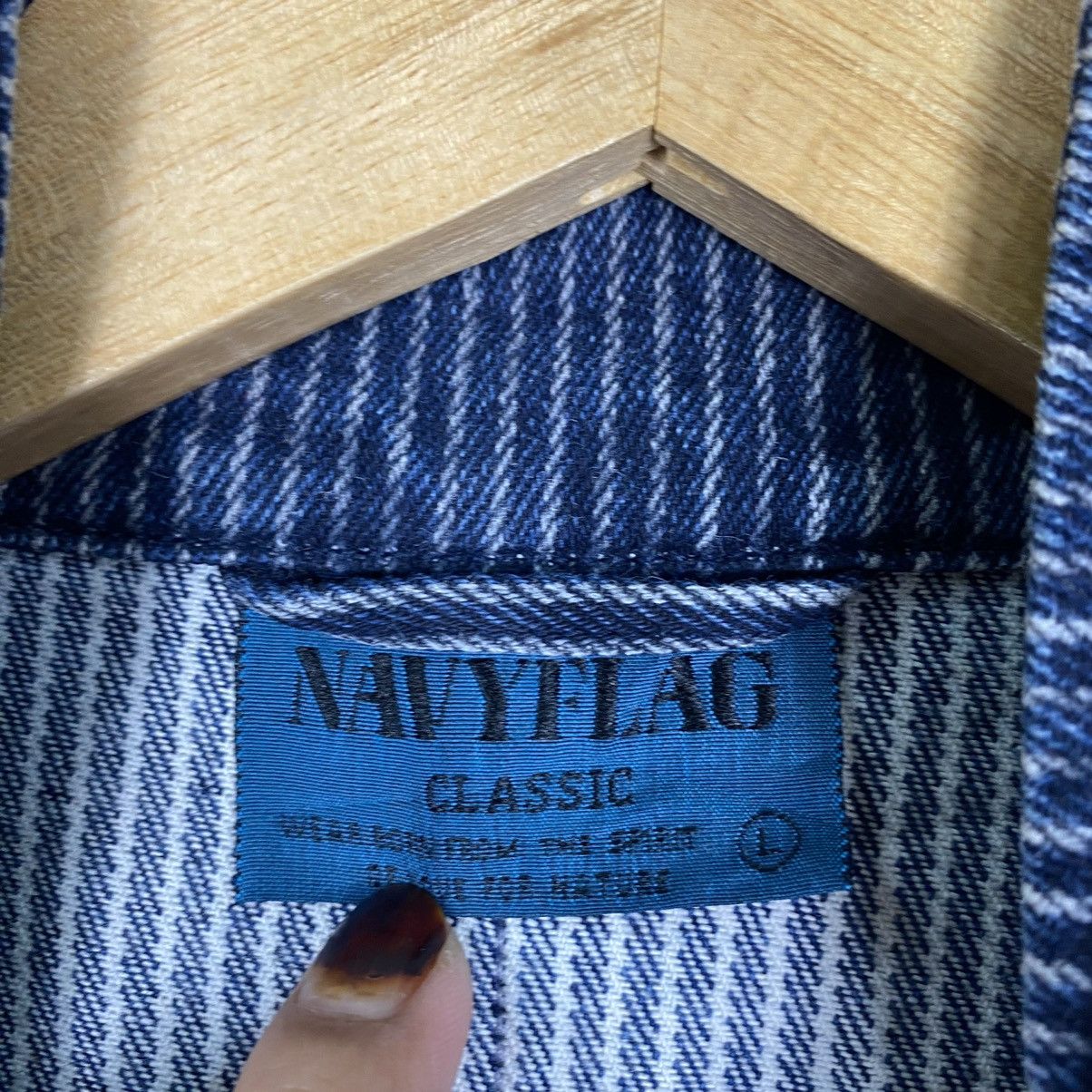 Japanese Brand NavyFlag Denim Chore Jacket Size US M / EU 48-50 / 2 - 9 Thumbnail