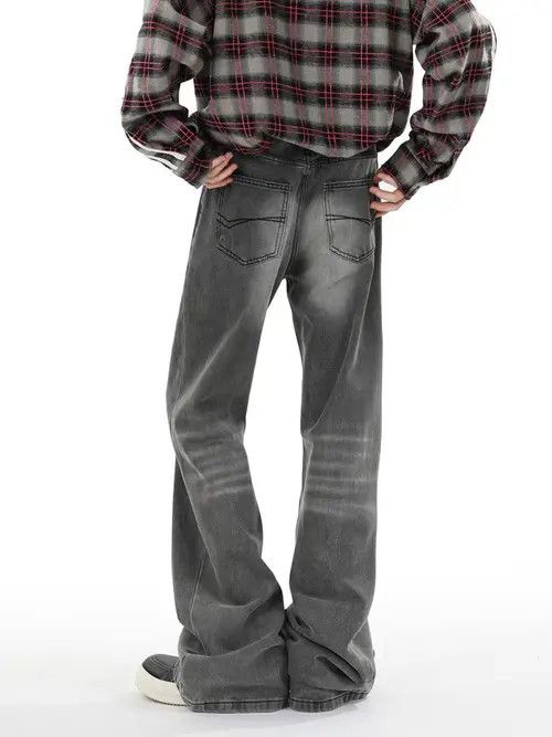 VIBE High Street Y2K Vintage Hip Hop Micro Flare Jeans Size US 30 / EU 46 - 2 Thumbnail
