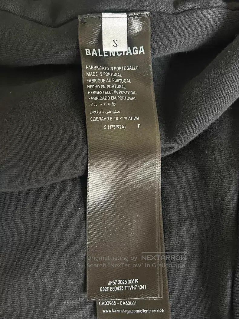 Balenciaga Balenciaga Backwards embroidery logo long sleeve hoodie Size US S / EU 44-46 / 1 - 6 Thumbnail