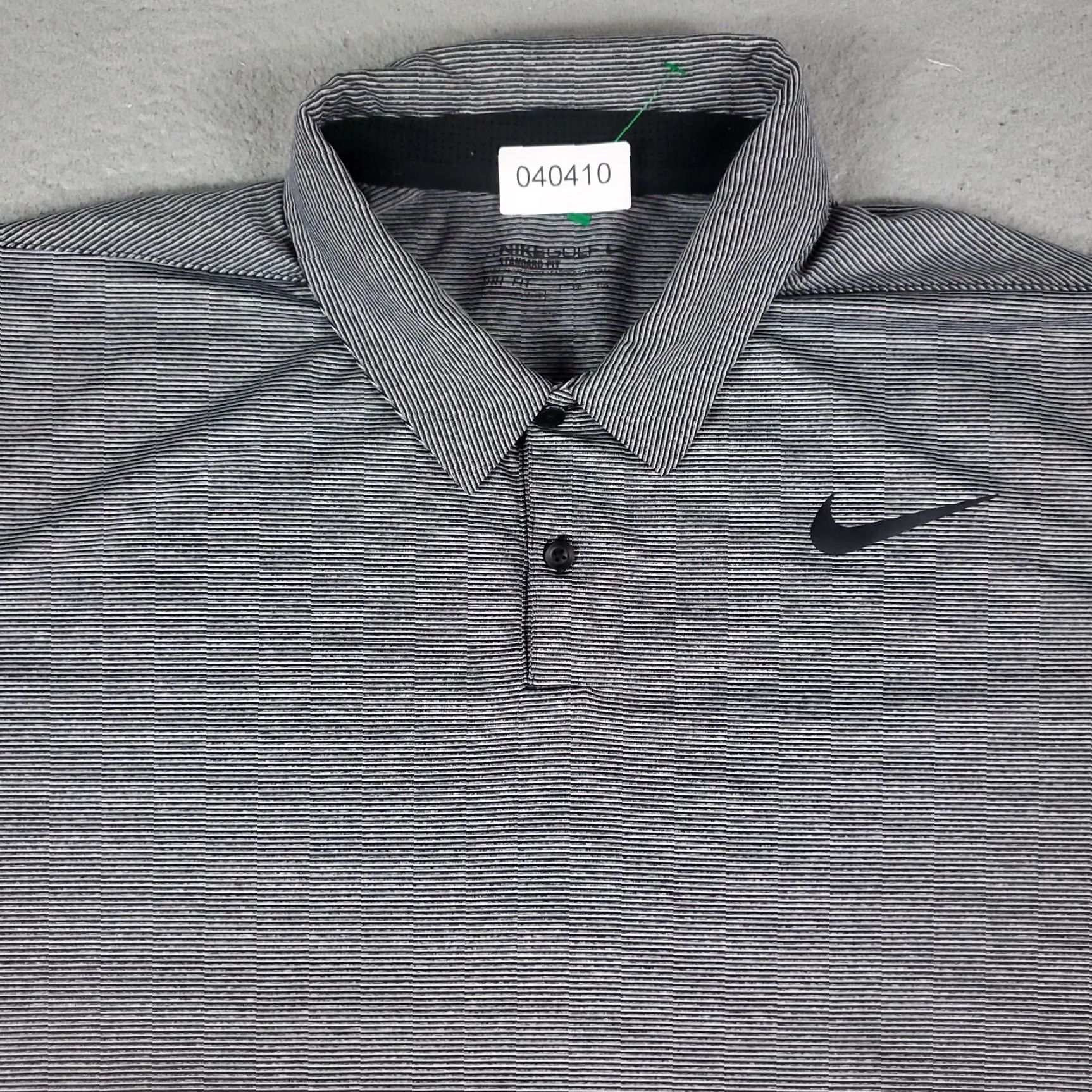 Nike Nike Polo Shirt Mens 2XL Gray Striped Swoosh Golf Casual Short Sleeve Size US XXL / EU 58 / 5 - 2 Thumbnail