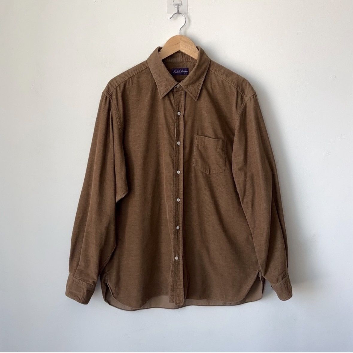 Ralph Lauren Purple Label Corduroy Shirt Size 17.5 XL XXL Fine Wale Made in Italy Size US XL / EU 56 / 4 - 1 Thumbnail