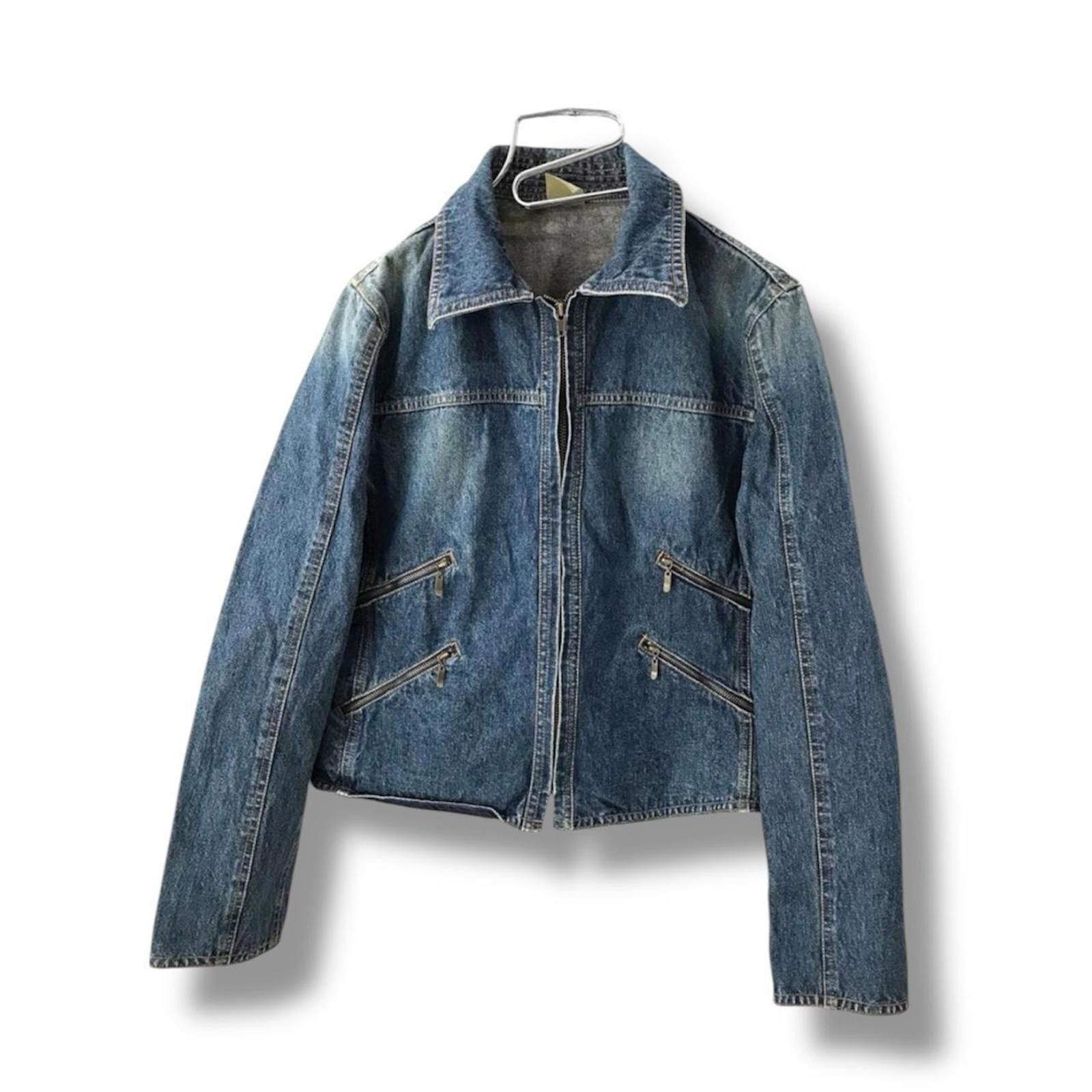 Other Y2K 2000s style 4 pockets unique denim jacket Size XS / US 0-2 / IT 36-38 - 1 Thumbnail