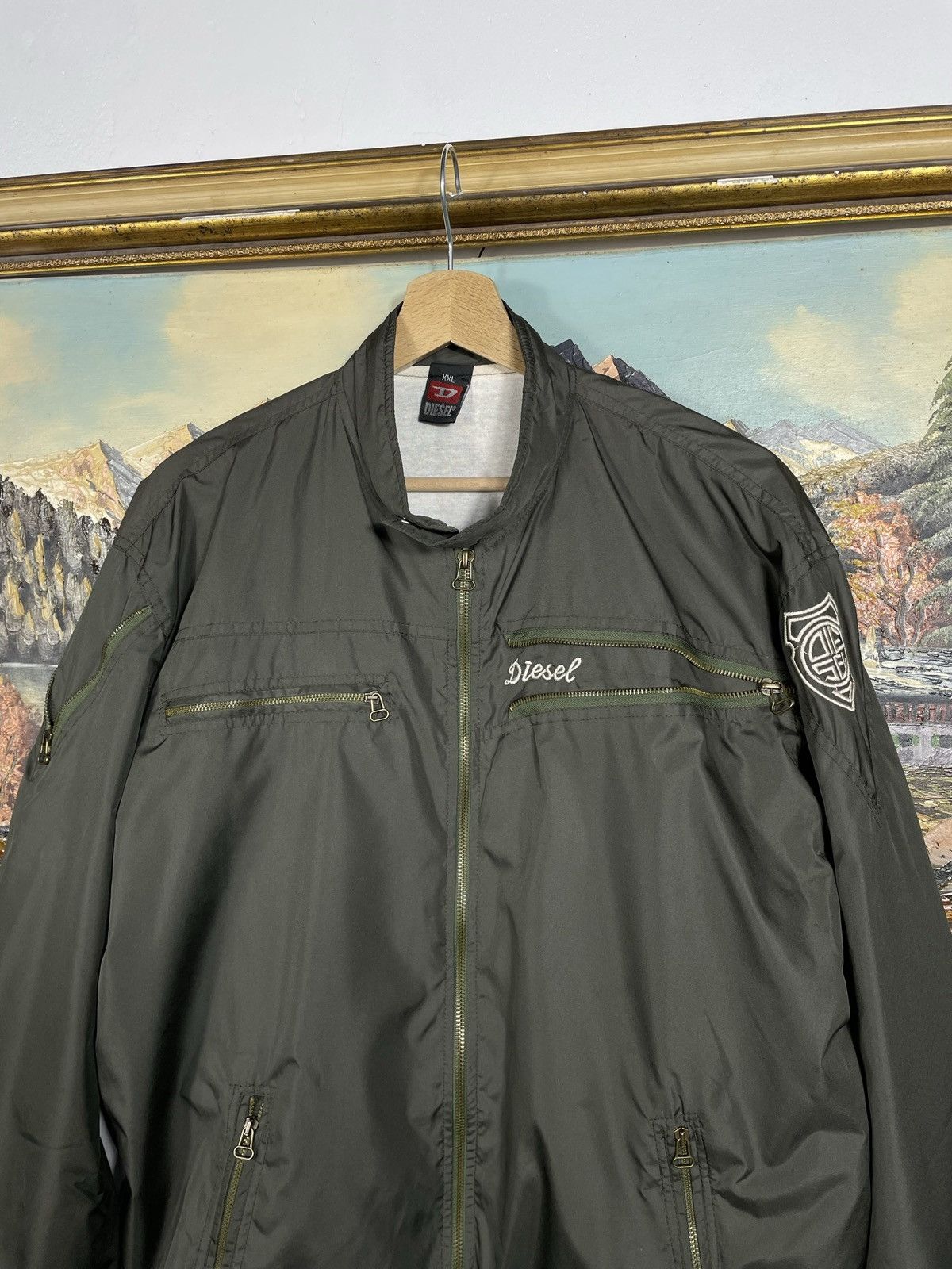 Diesel × Japanese Brand × Vintage Diesel Retro Y2k Ligh Jacket Skate HipHop Saag Loose Boxy Size US XXL / EU 58 / 5 - 5 Thumbnail