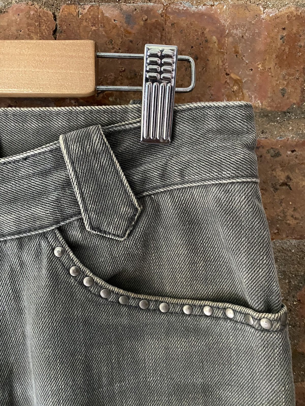 Schlussel 2000s Snake and stud denim Size US 30 / EU 46 - 5 Thumbnail