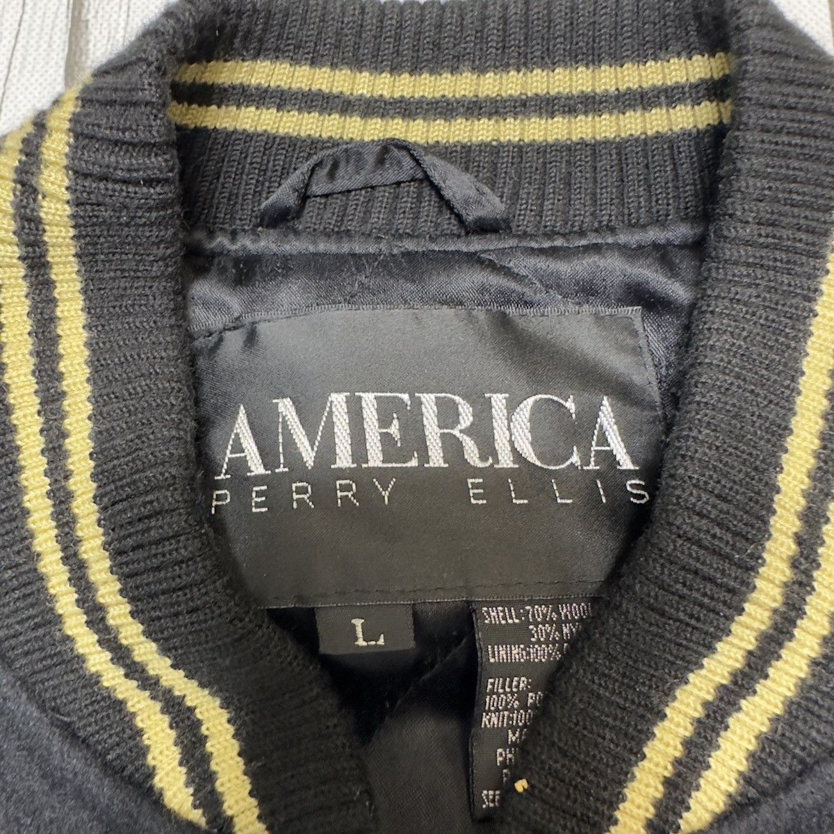 Perry Ellis Vintage Perry Ellis America letterman jacket Size US L / EU 52-54 / 3 - 4 Thumbnail